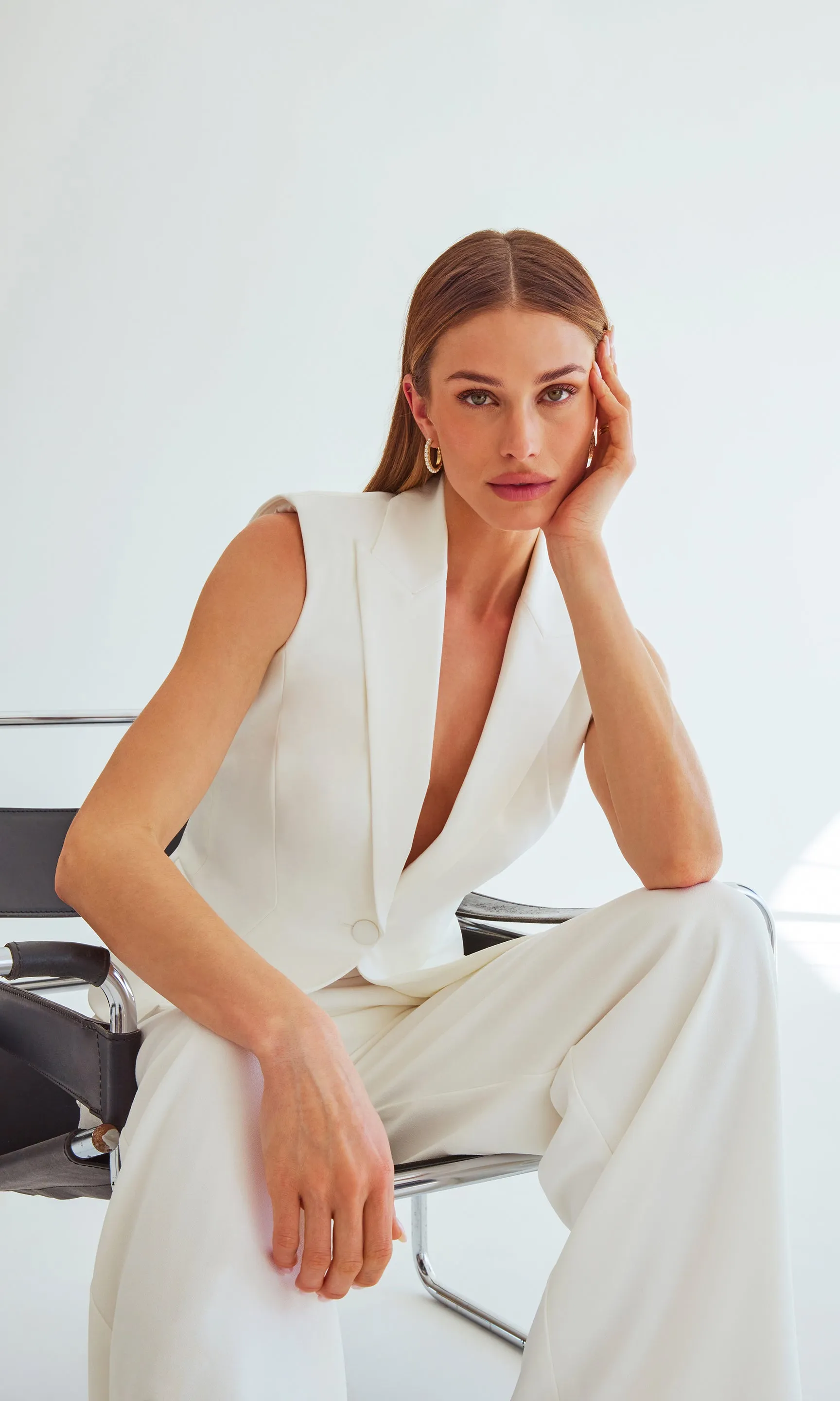 Jenna Sleeveless Blazer sold by Generation Love product image thumbnail 5