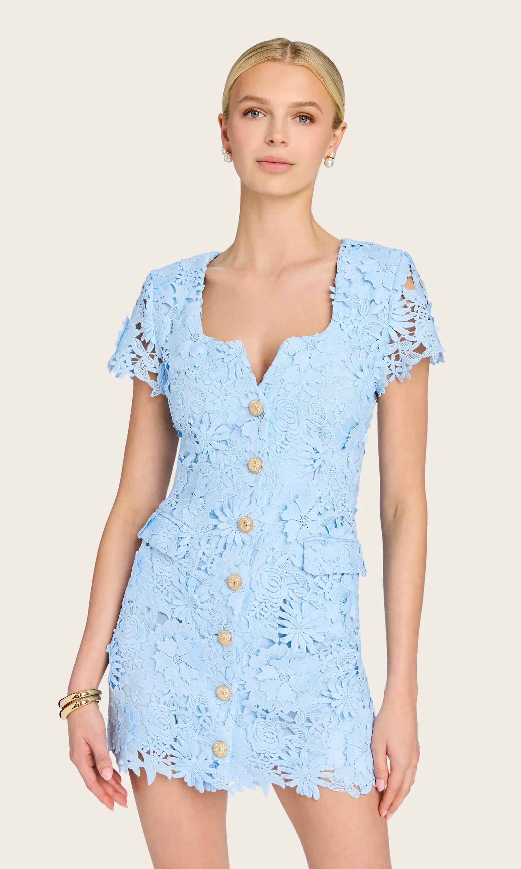 Brunella 3D Lace Dress sold by Generation Love product image thumbnail 4