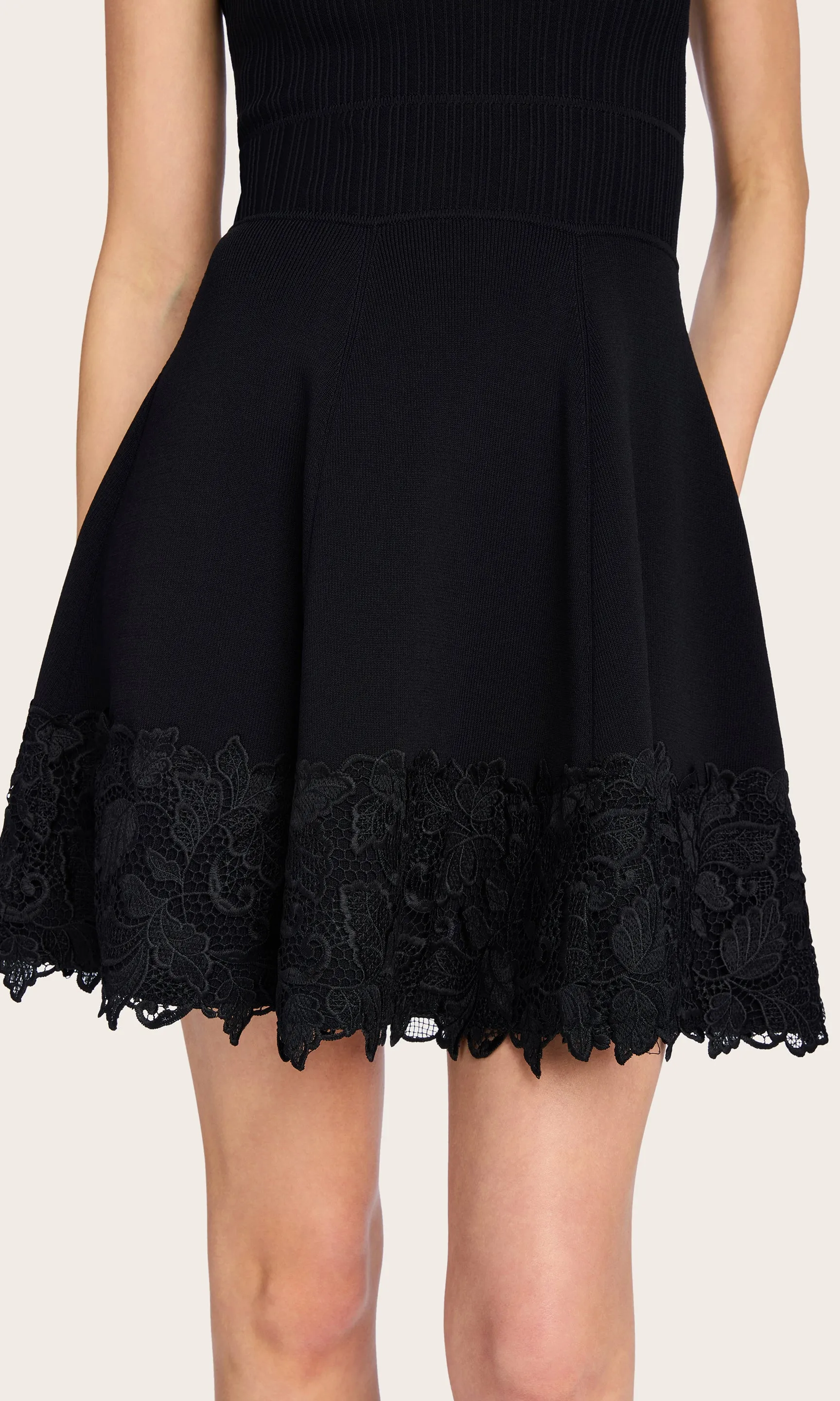 Orpheus Lace Combo Rib Dress sold by Generation Love product image thumbnail 3