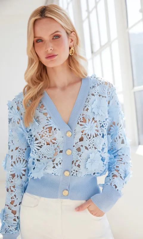 Harlow Lace Cardigan made by Generation Love