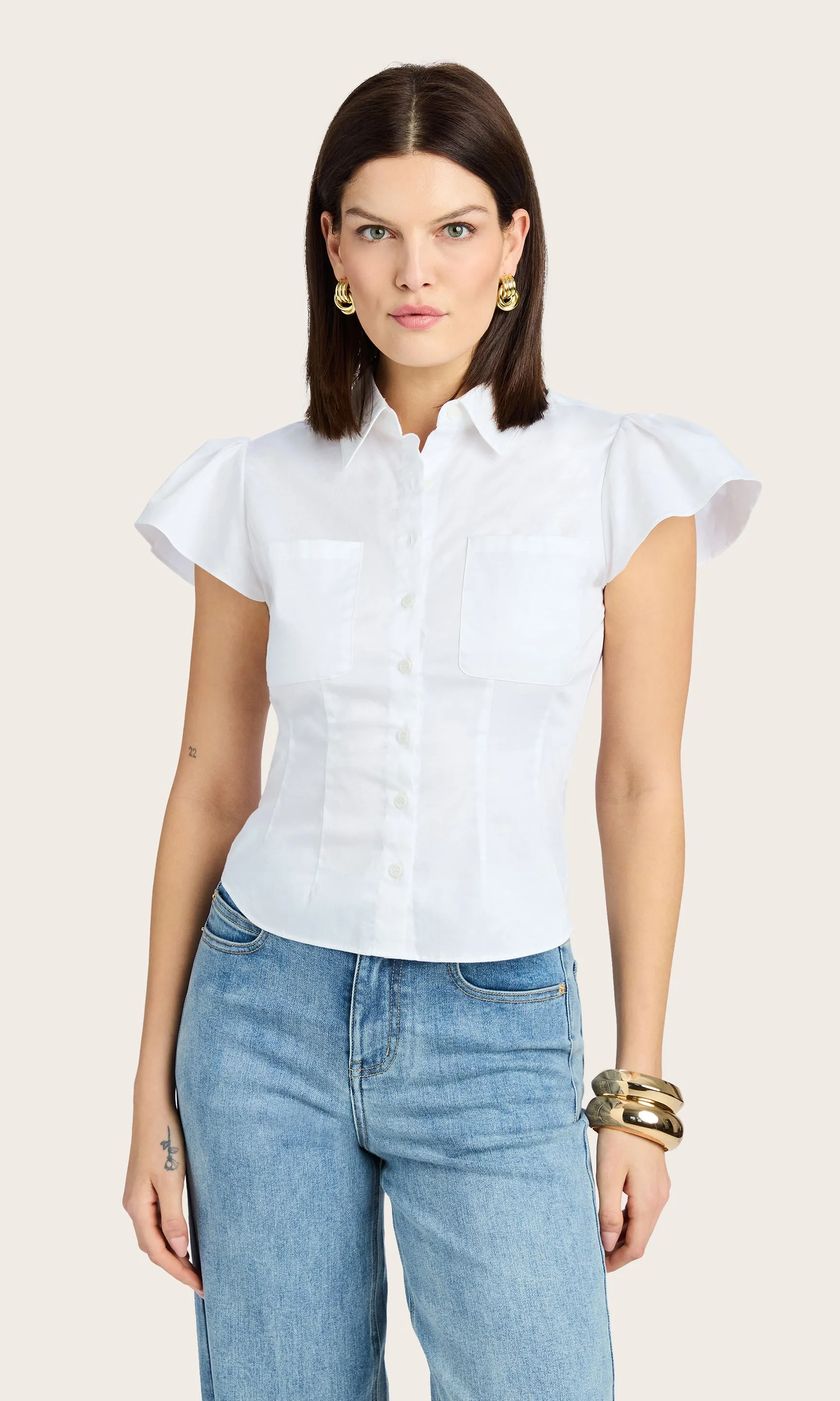 Francesca Poplin Shirt sold by Generation Love product image thumbnail 4