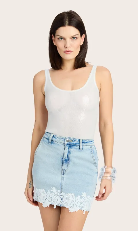 Dina Sequin Bodysuit sold by Generation Love