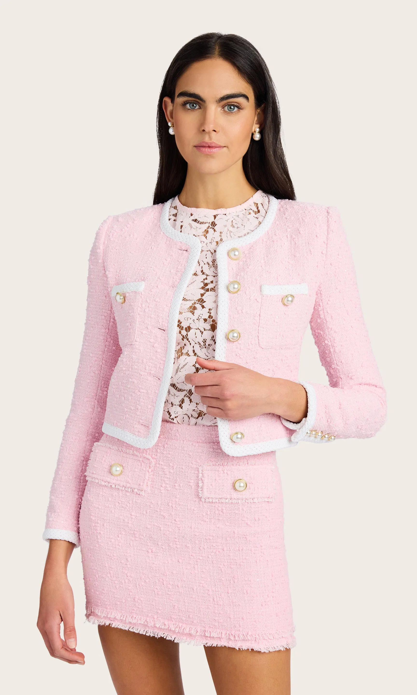 Amber Tweed Jacket sold by Generation Love product image thumbnail 2