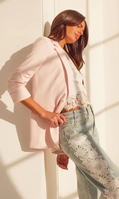 Drea Light Weight Crepe Blazer sold by Generation Love