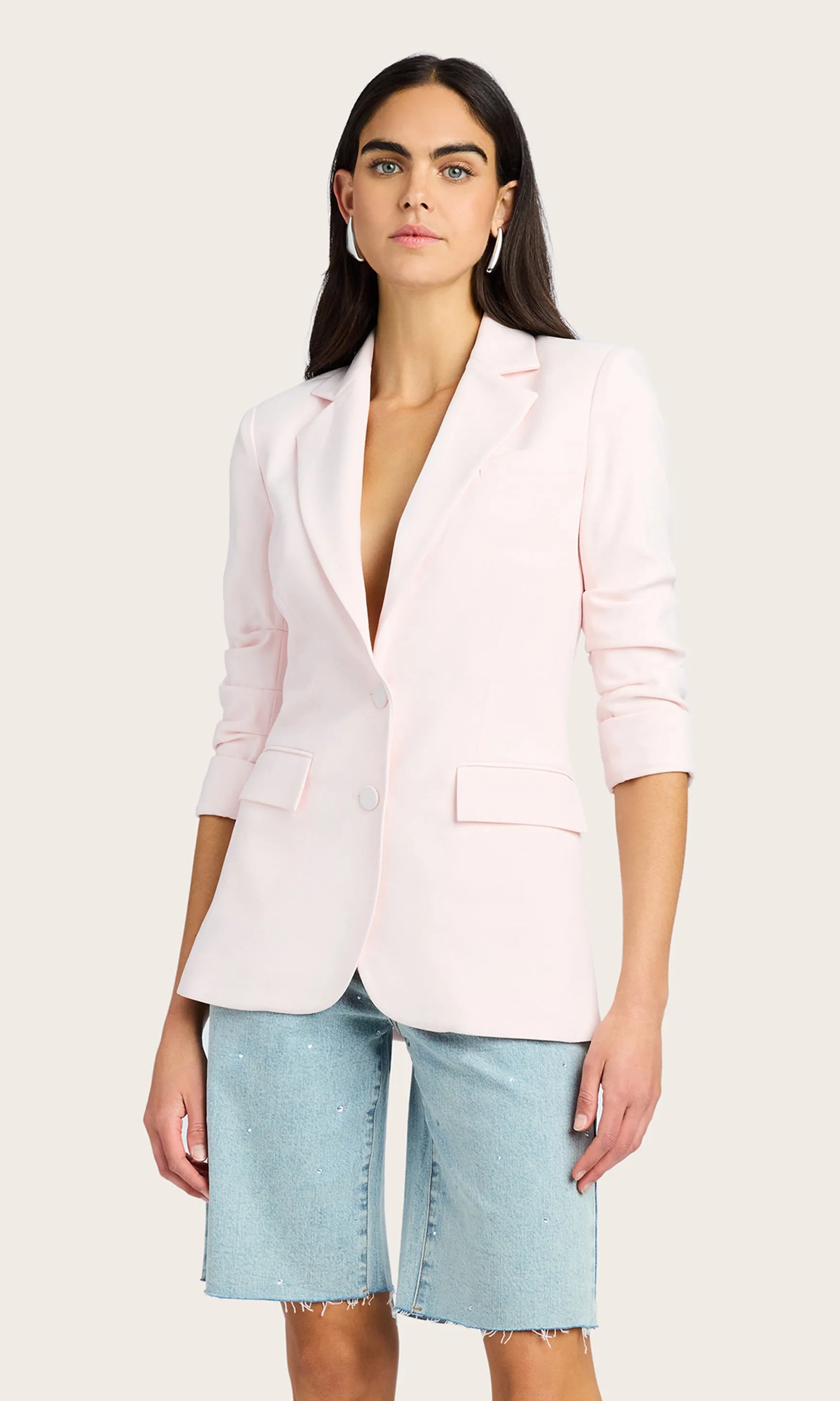 Drea Light Weight Crepe Blazer sold by Generation Love product image thumbnail 3