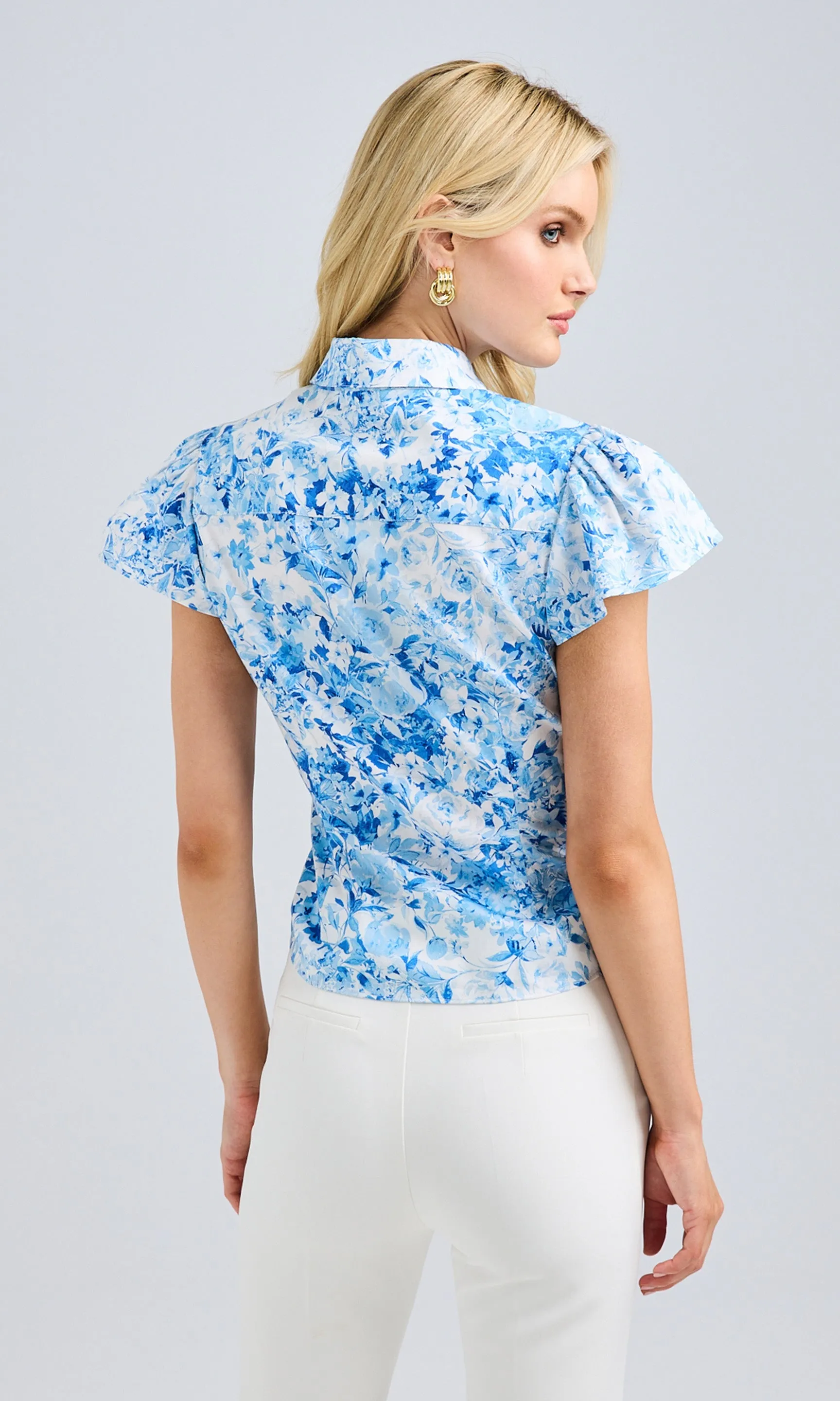 Francesca Floral Poplin Shirt sold by Generation Love product image thumbnail 3