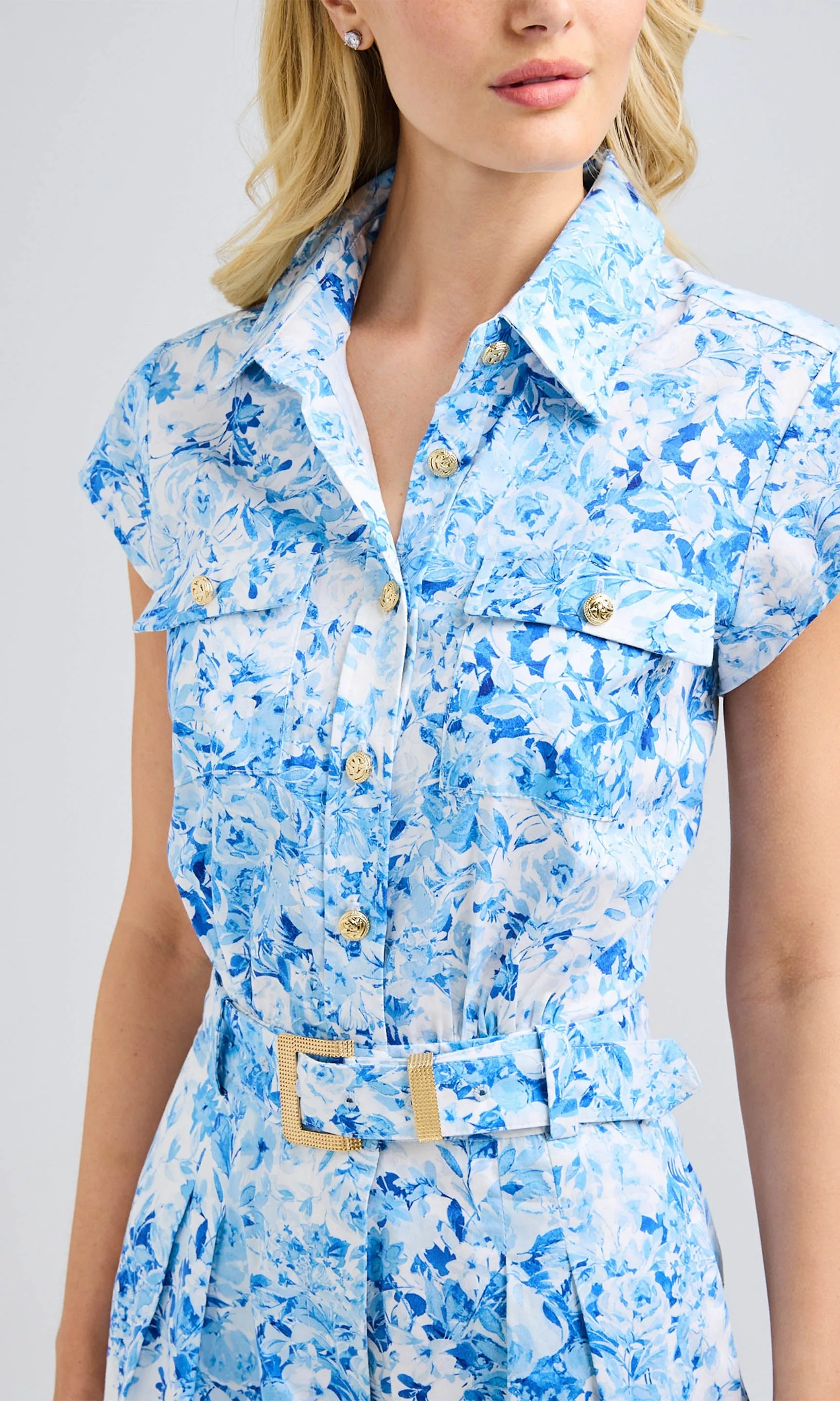 Morgan Floral Poplin Romper sold by Generation Love product image thumbnail 3