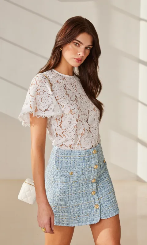 Cyndi Lace Top sold by Generation Love