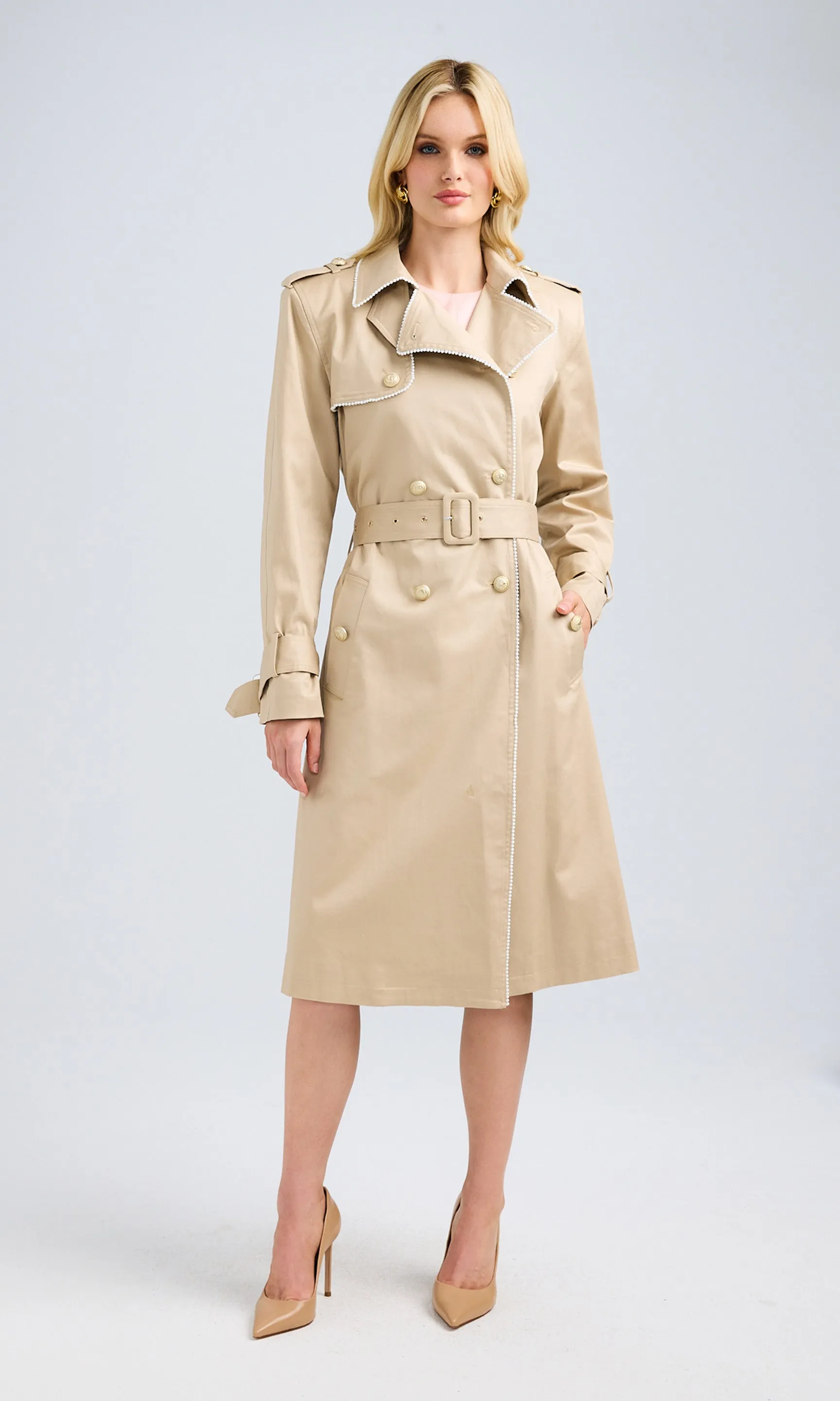 Vanna Pearl Trench Coat sold by Generation Love product image thumbnail 2
