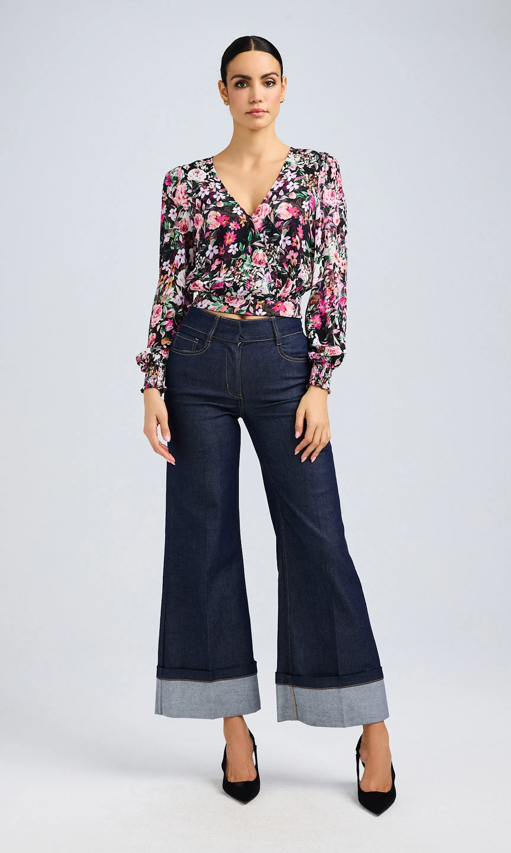 Avanna Floral Wrap Blouse sold by Generation Love product image thumbnail 4