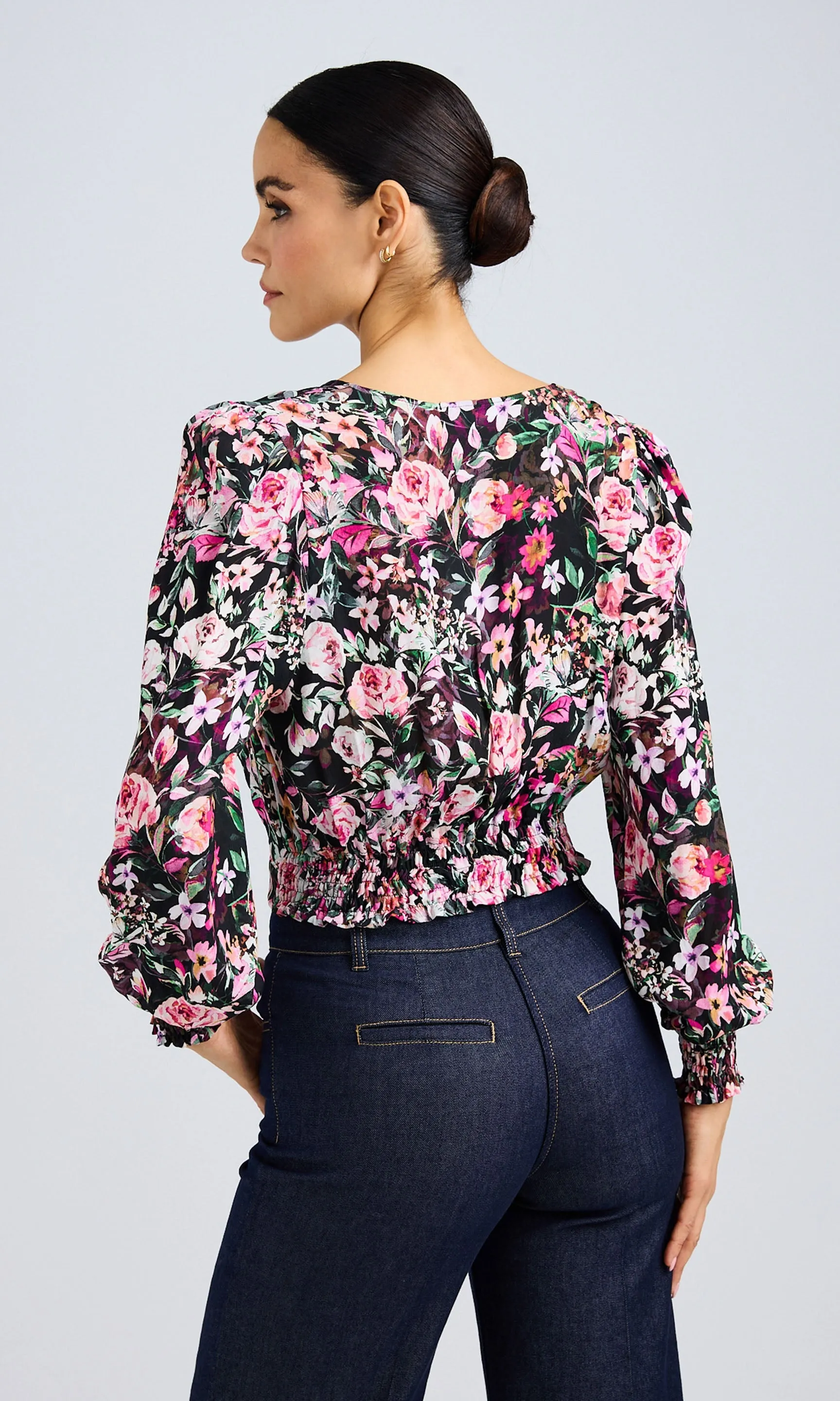 Avanna Floral Wrap Blouse sold by Generation Love product image thumbnail 5