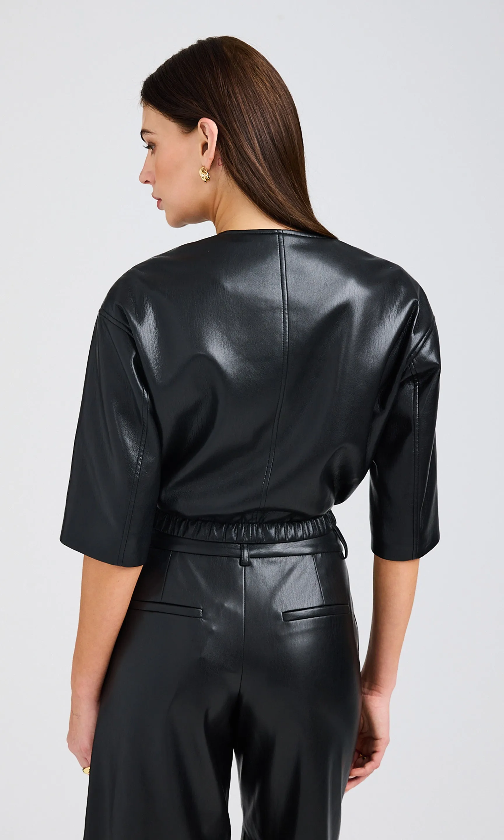Brando Vegan Leather Bomber sold by Generation Love product image thumbnail 5
