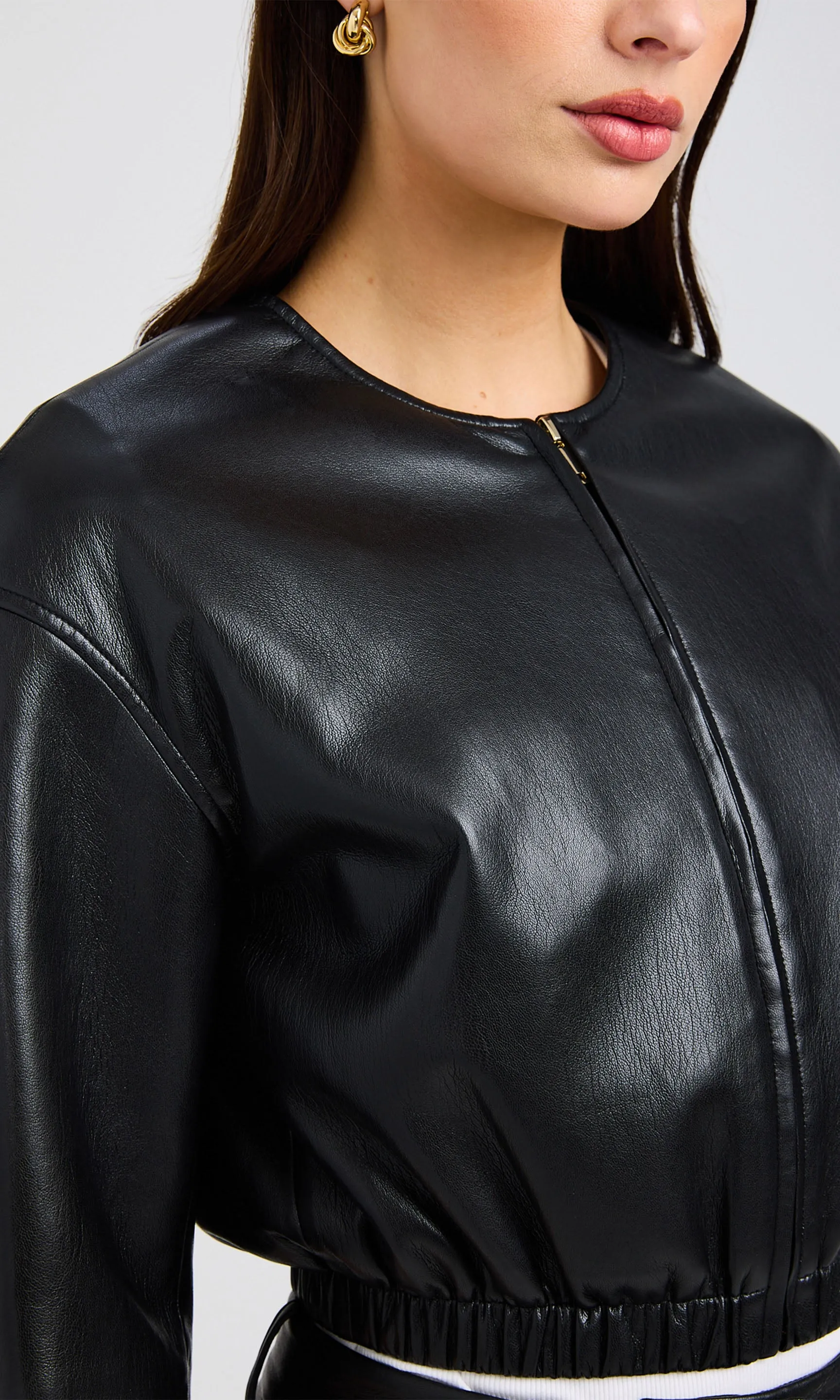 Brando Vegan Leather Bomber sold by Generation Love product image thumbnail 3