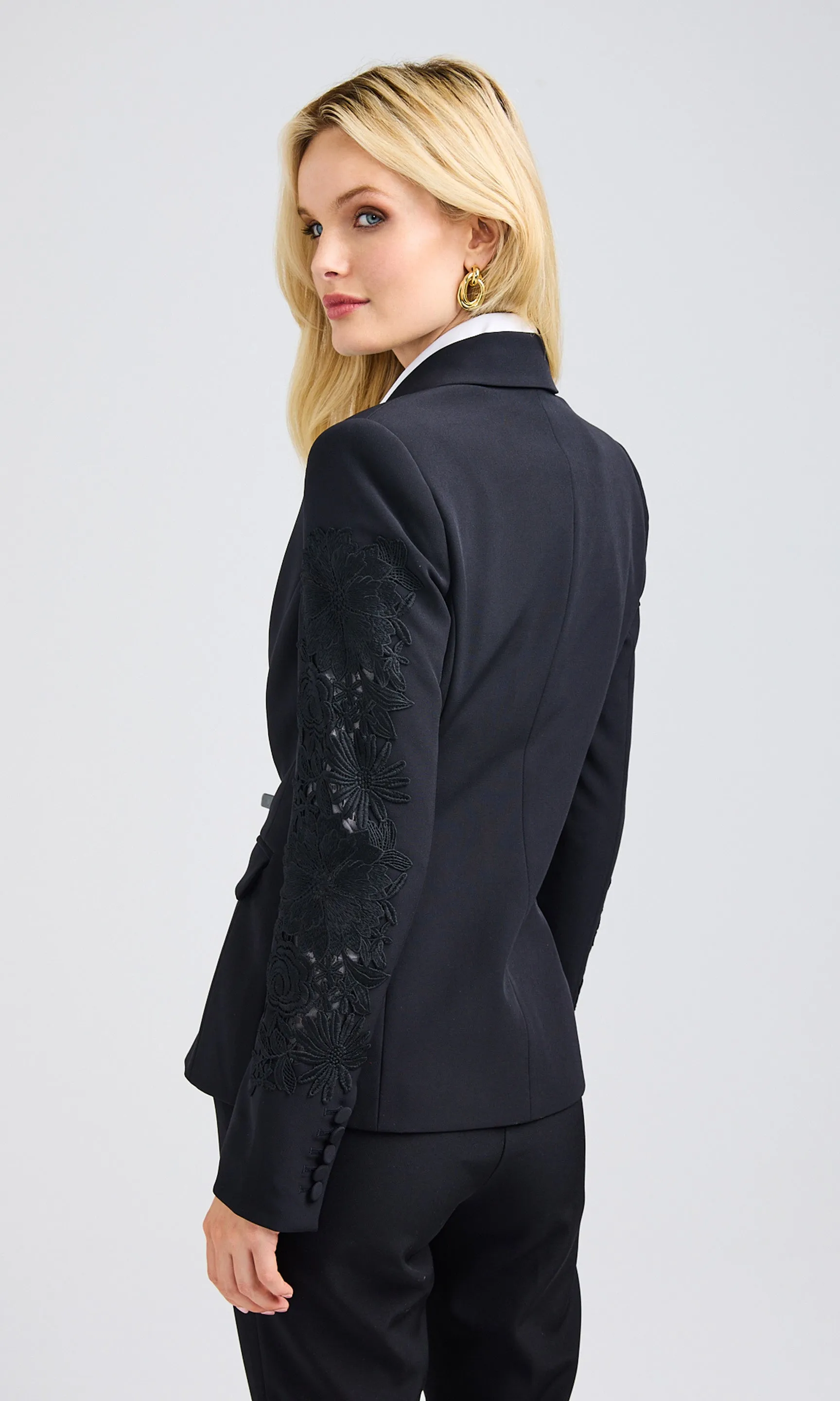 Venturi Lace Combo Blazer sold by Generation Love product image thumbnail 4