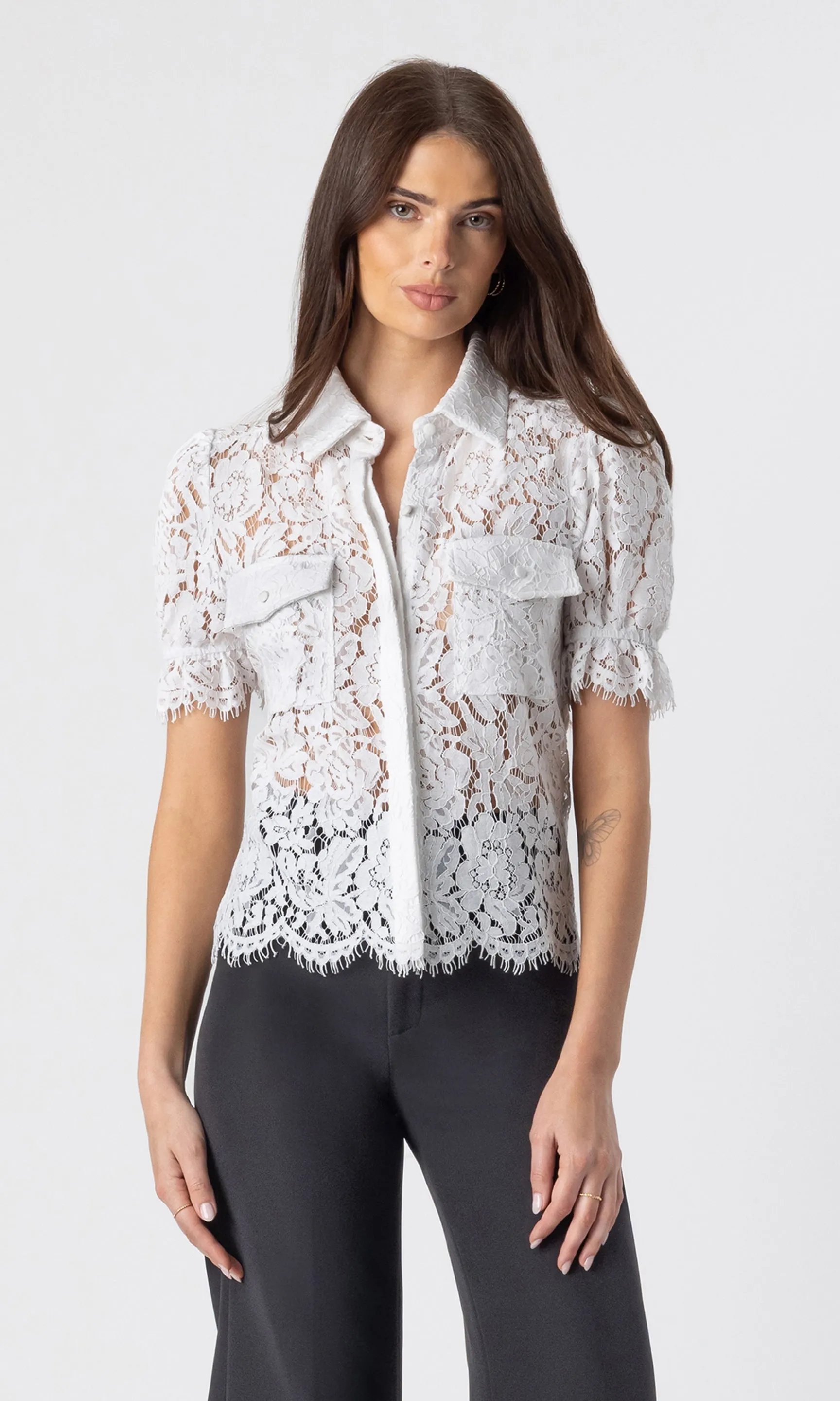 Mina Lace Shirt sold by Generation Love