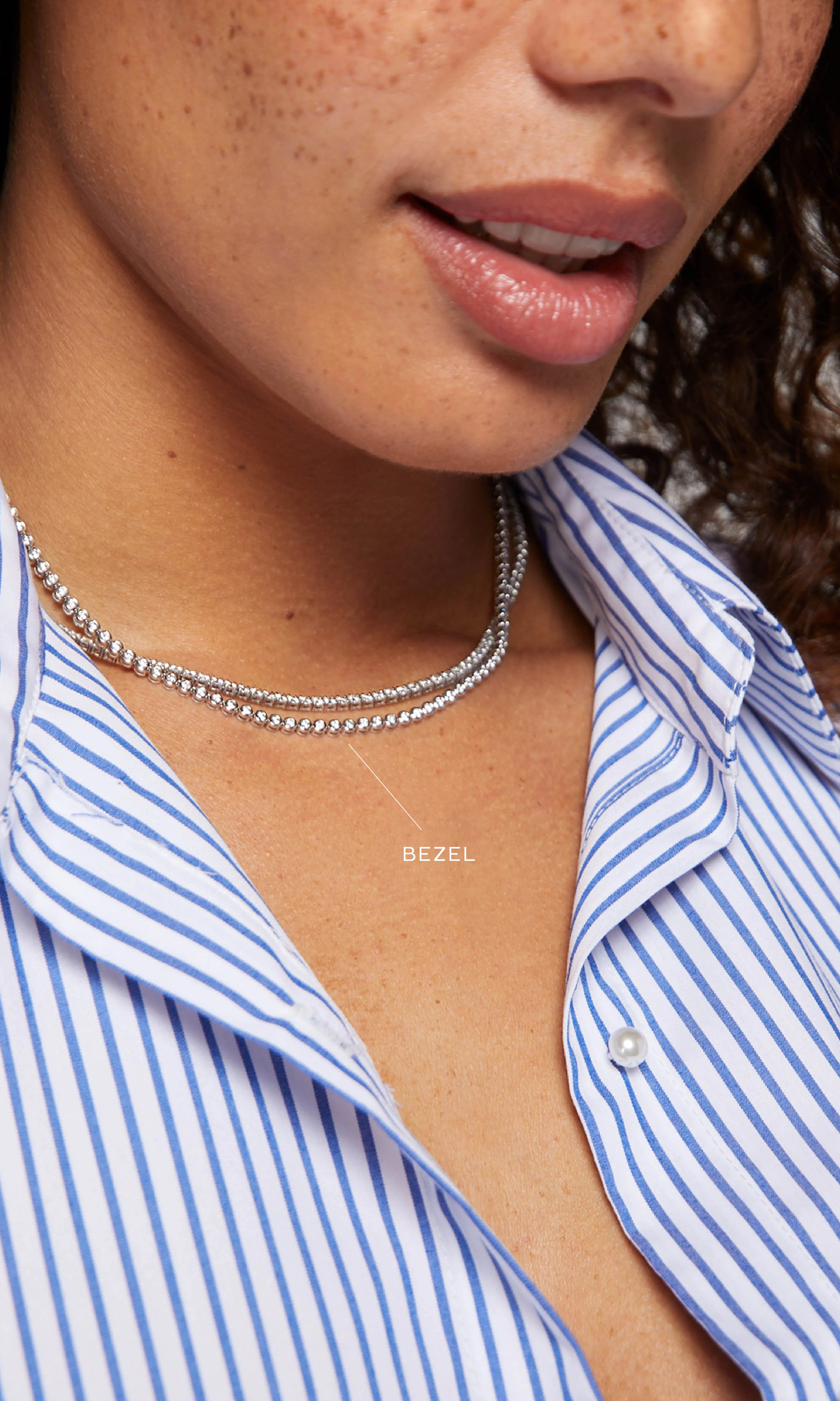 TRESOR BEZEL TENNIS NECKLACE 3.54 Carats sold by Generation Love product image thumbnail 2