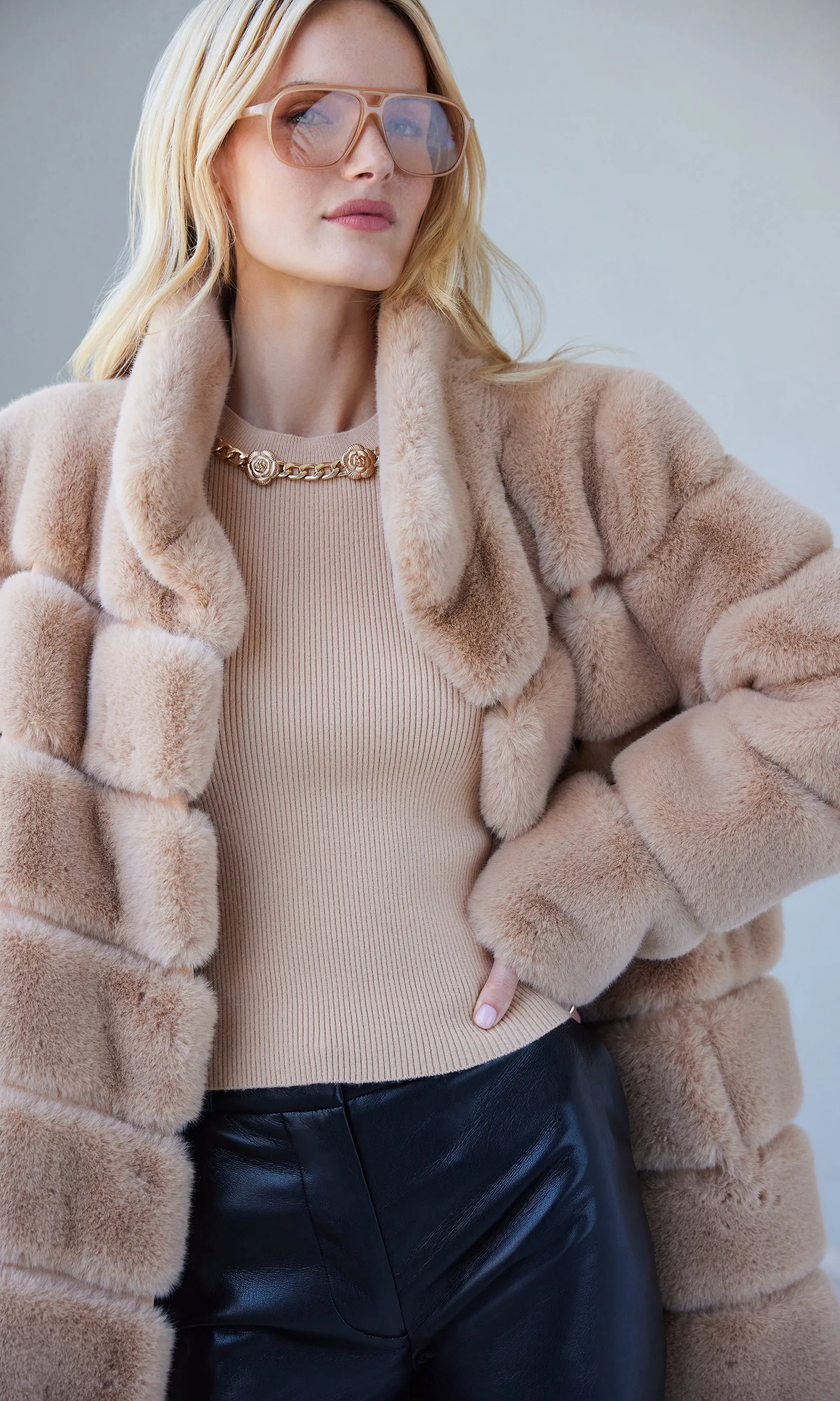 Christie Faux Fur Coat sold by Generation Love product image thumbnail 4
