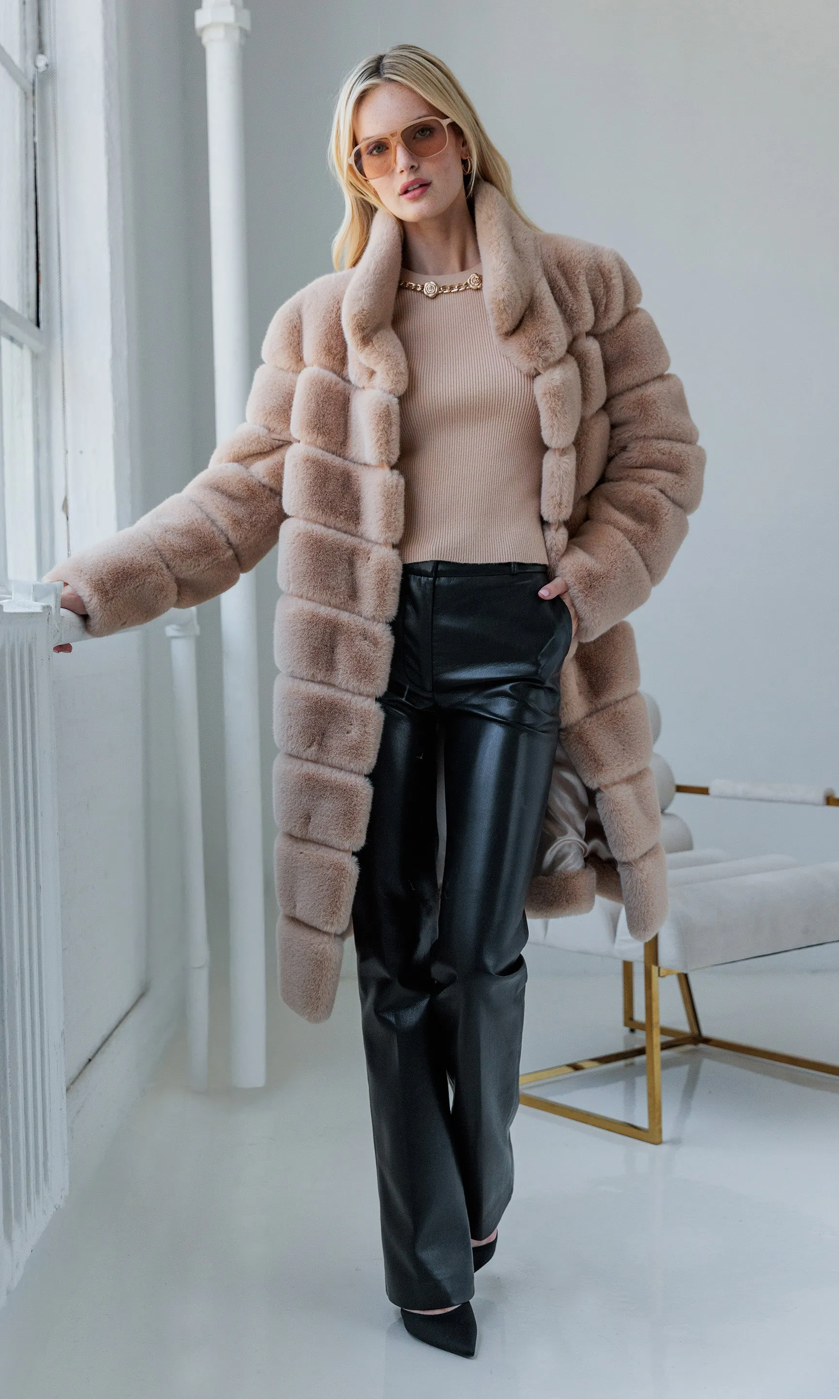 Christie Faux Fur Coat sold by Generation Love