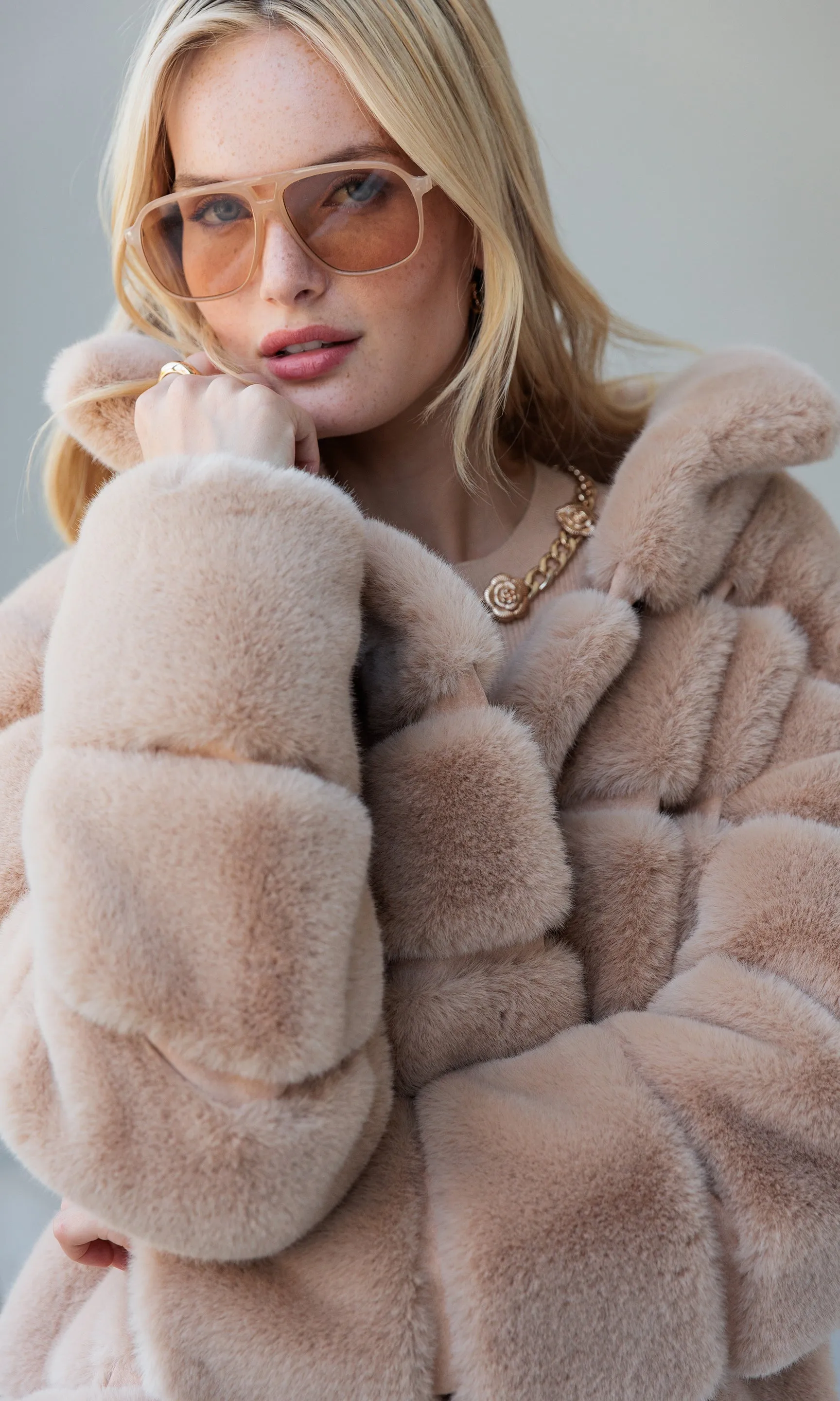 Christie Faux Fur Coat sold by Generation Love product image thumbnail 3