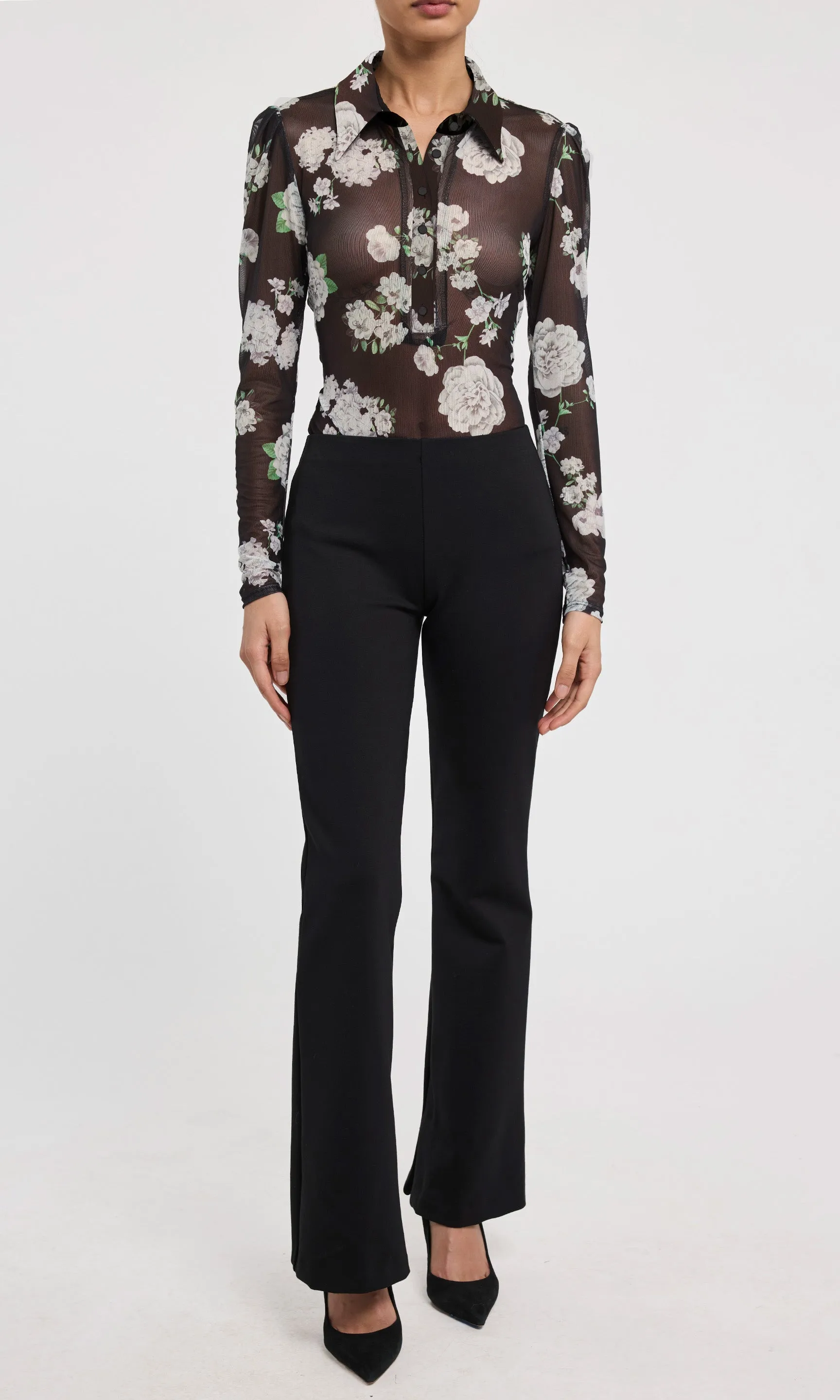 Dominique Floral Mesh Top sold by Generation Love product image thumbnail 2