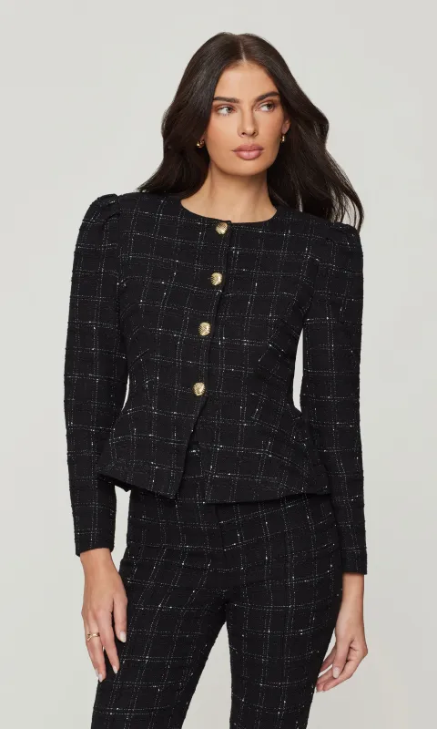 Cynthia Windowpane Tweed Jacket made by Generation Love