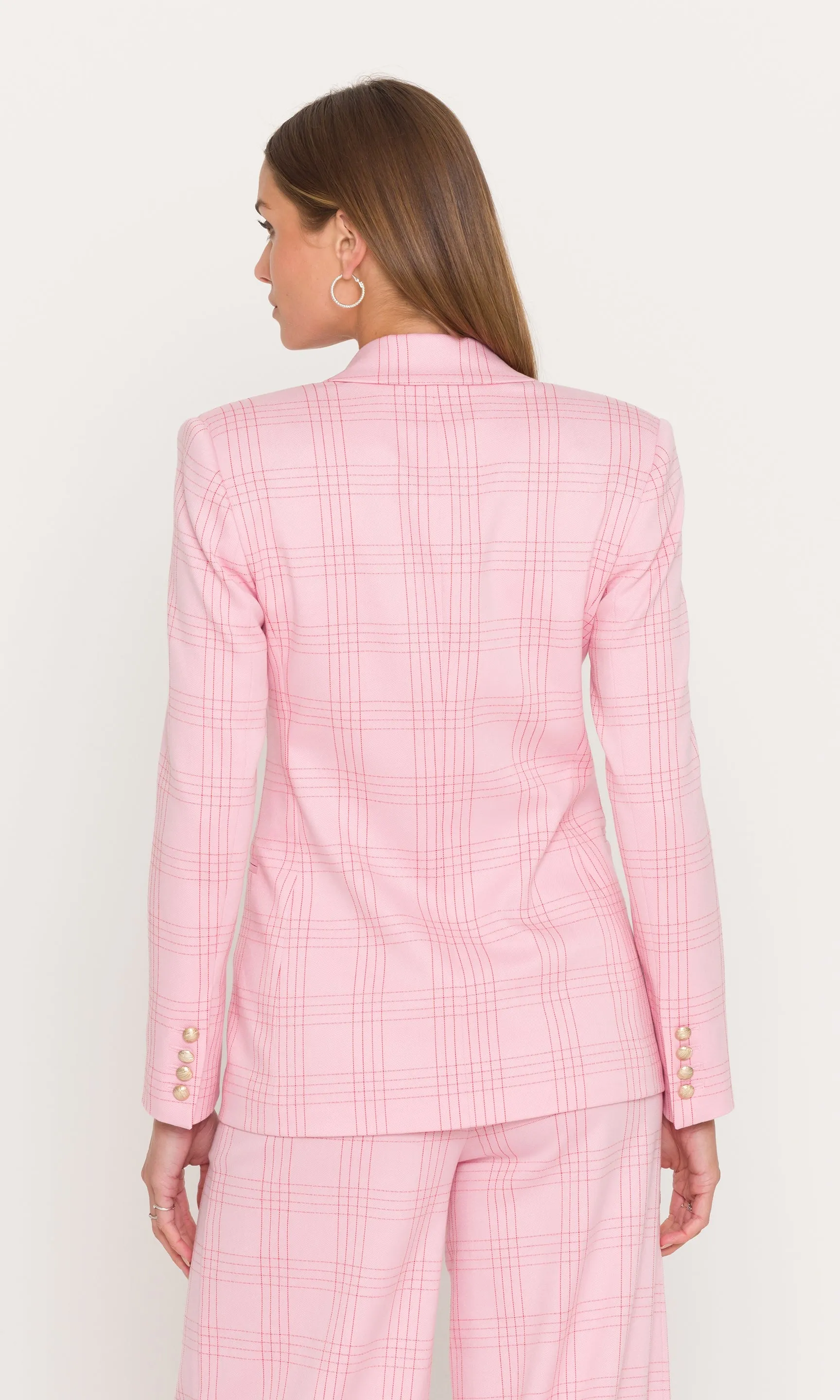 Joselle Windowpane Suiting Blazer sold by Generation Love product image thumbnail 3