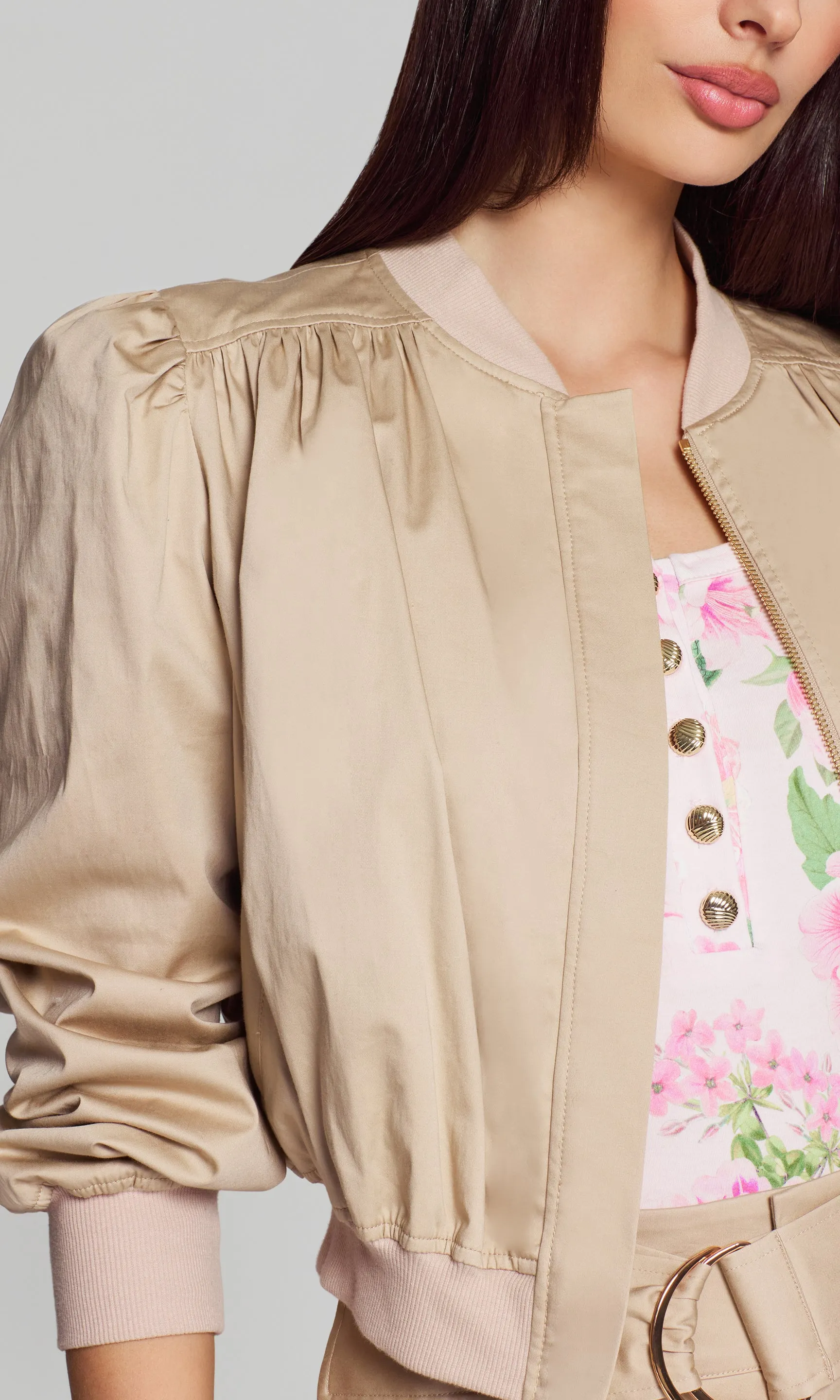 Sariah Cotton Sateen Bomber sold by Generation Love product image thumbnail 2