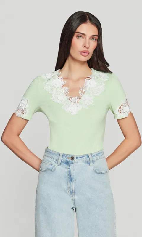 Shiloh 3D Lace Combo Top made by Generation Love