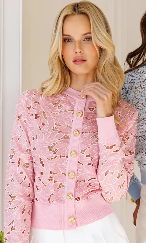 Erin Embroidered Georgette Cardigan made by Generation Love