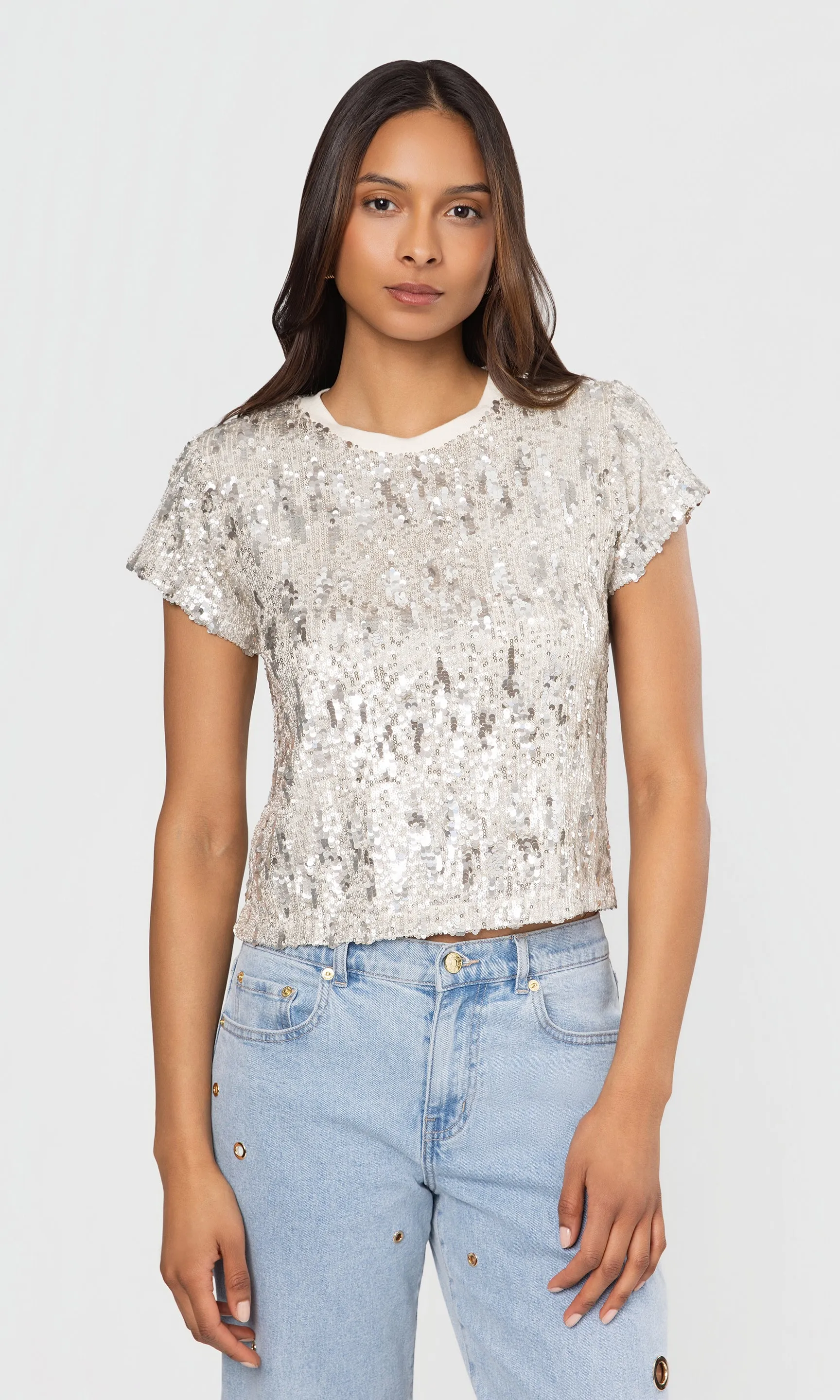 Kai Mixed Sequin Top sold by Generation Love product image thumbnail 5