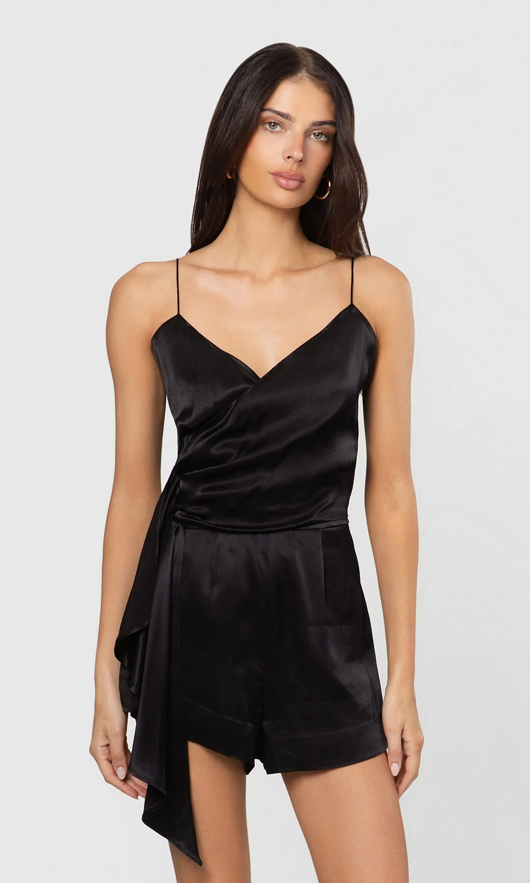 Cheryl Liquid Satin Romper sold by Generation Love