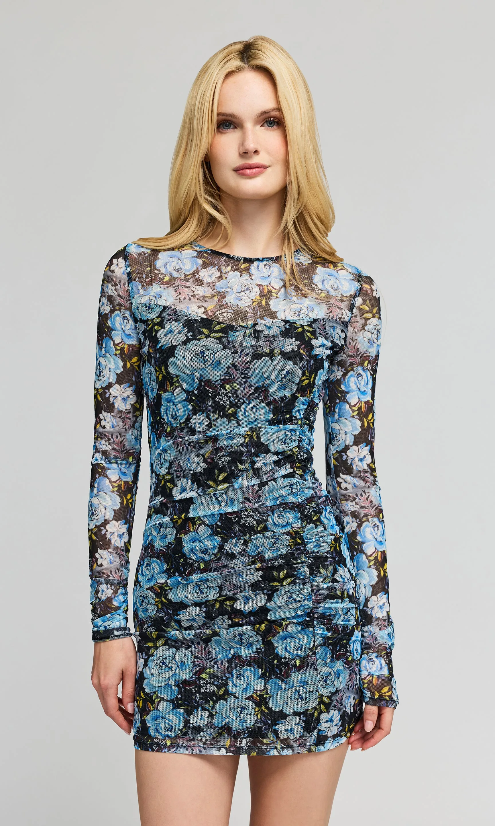 Agnese Floral Mesh Dress sold by Generation Love product image thumbnail 5