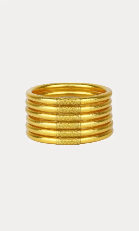 BuDhaGirl Gold All Weather Bangles® made by Generation Love