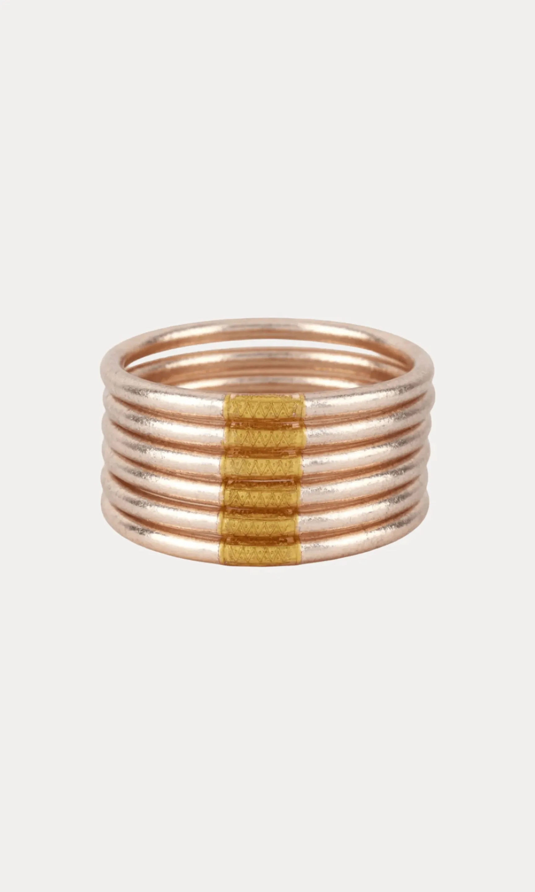 BuDhaGirl Champagne All Weather Bangles® sold by Generation Love