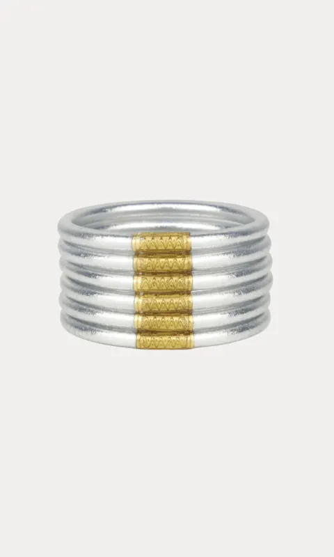 BuDhaGirl Silver All Weather Bangles® made by Generation Love