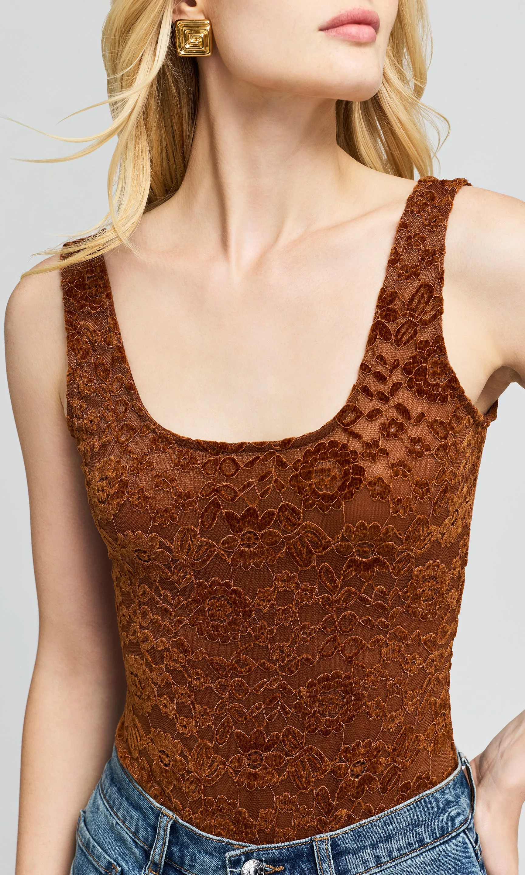 Gigi Velvet Lace Bodysuit sold by Generation Love product image thumbnail 2