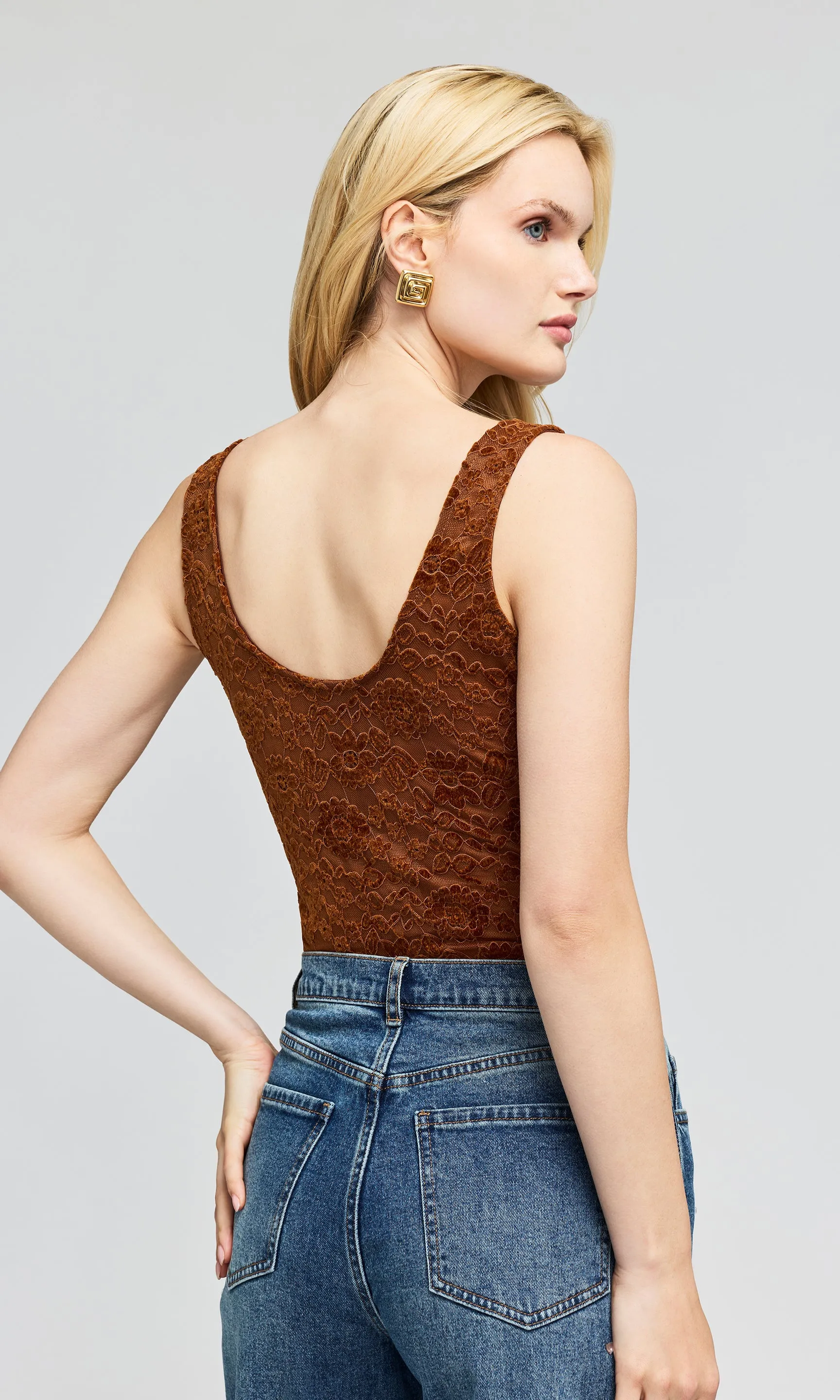 Gigi Velvet Lace Bodysuit sold by Generation Love product image thumbnail 3