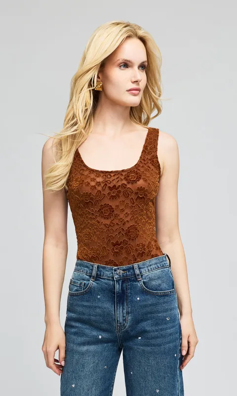 Gigi Velvet Lace Bodysuit made by Generation Love