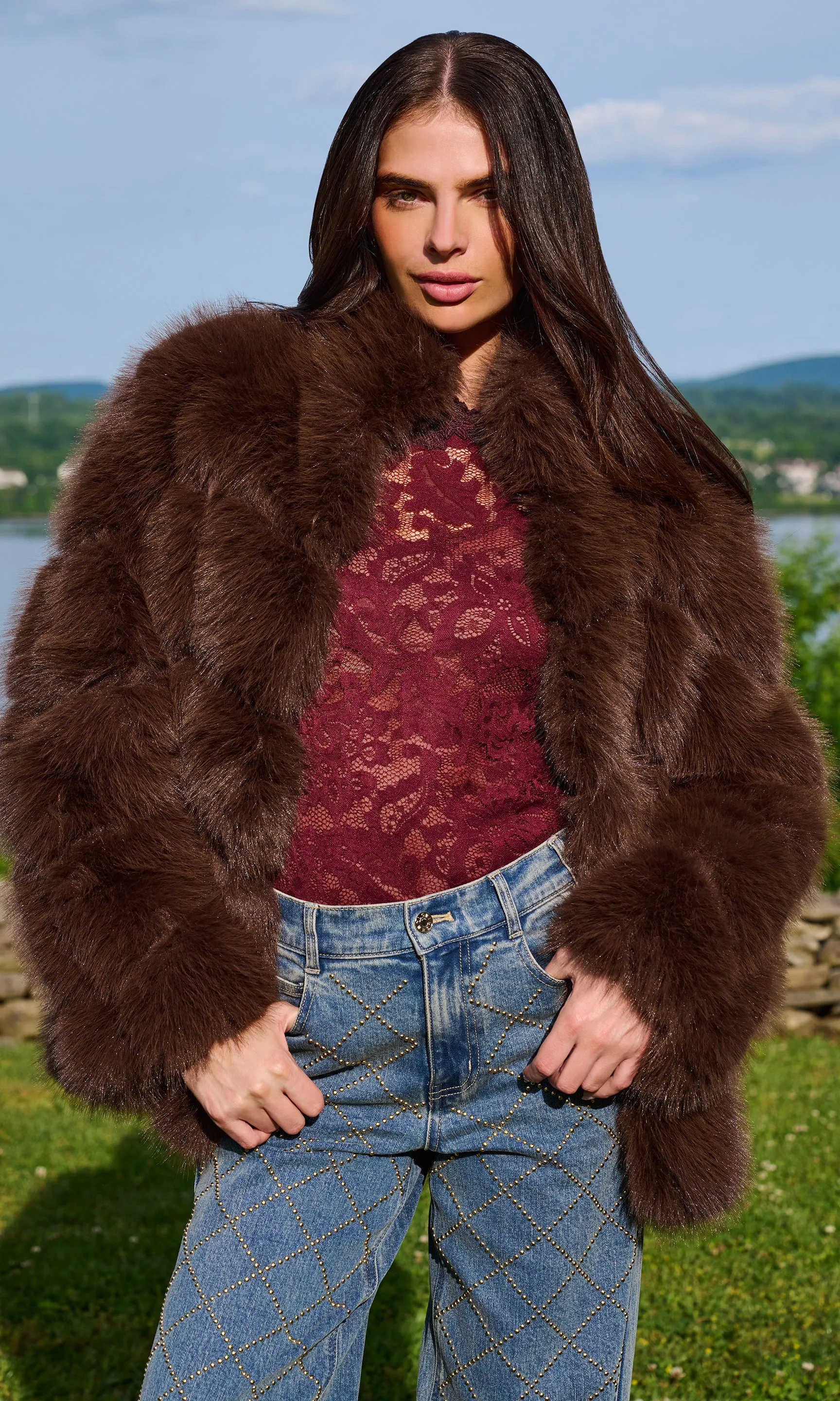 Louisa Faux Fur Jacket sold by Generation Love product image thumbnail 2