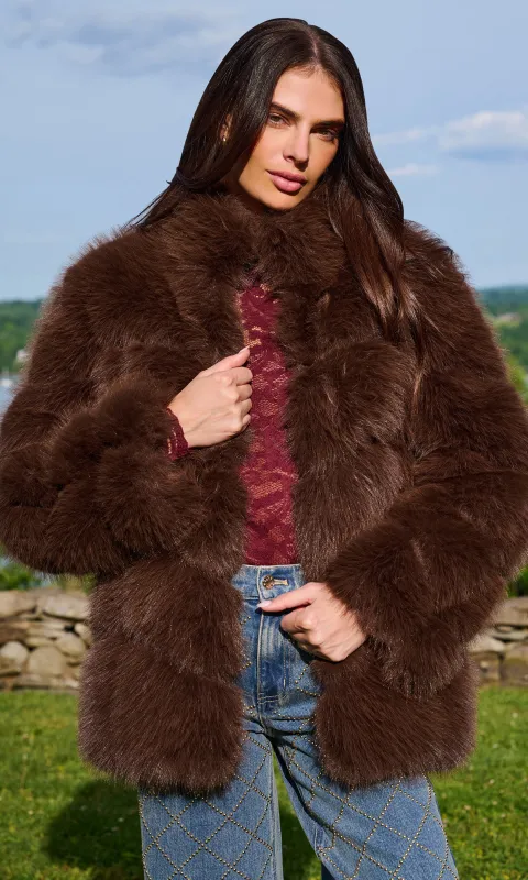 Louisa Faux Fur Jacket made by Generation Love