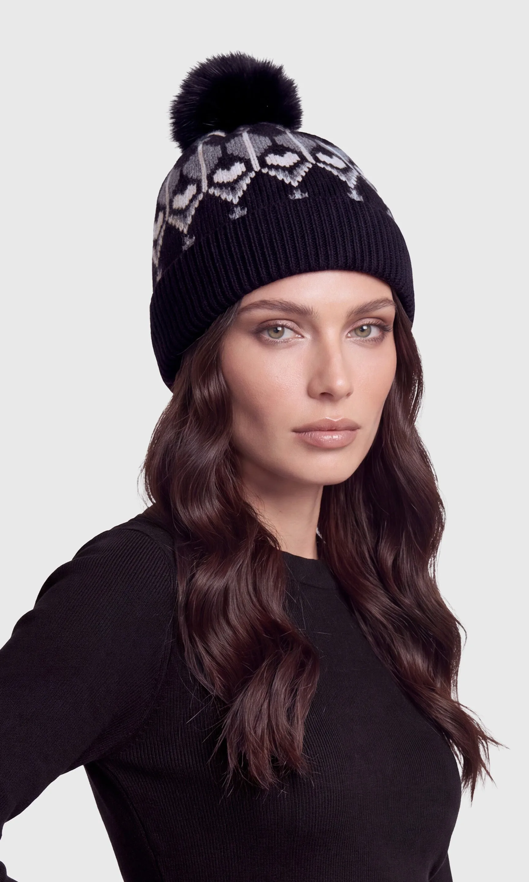 Frost Fairisle Beanie sold by Generation Love product image thumbnail 3