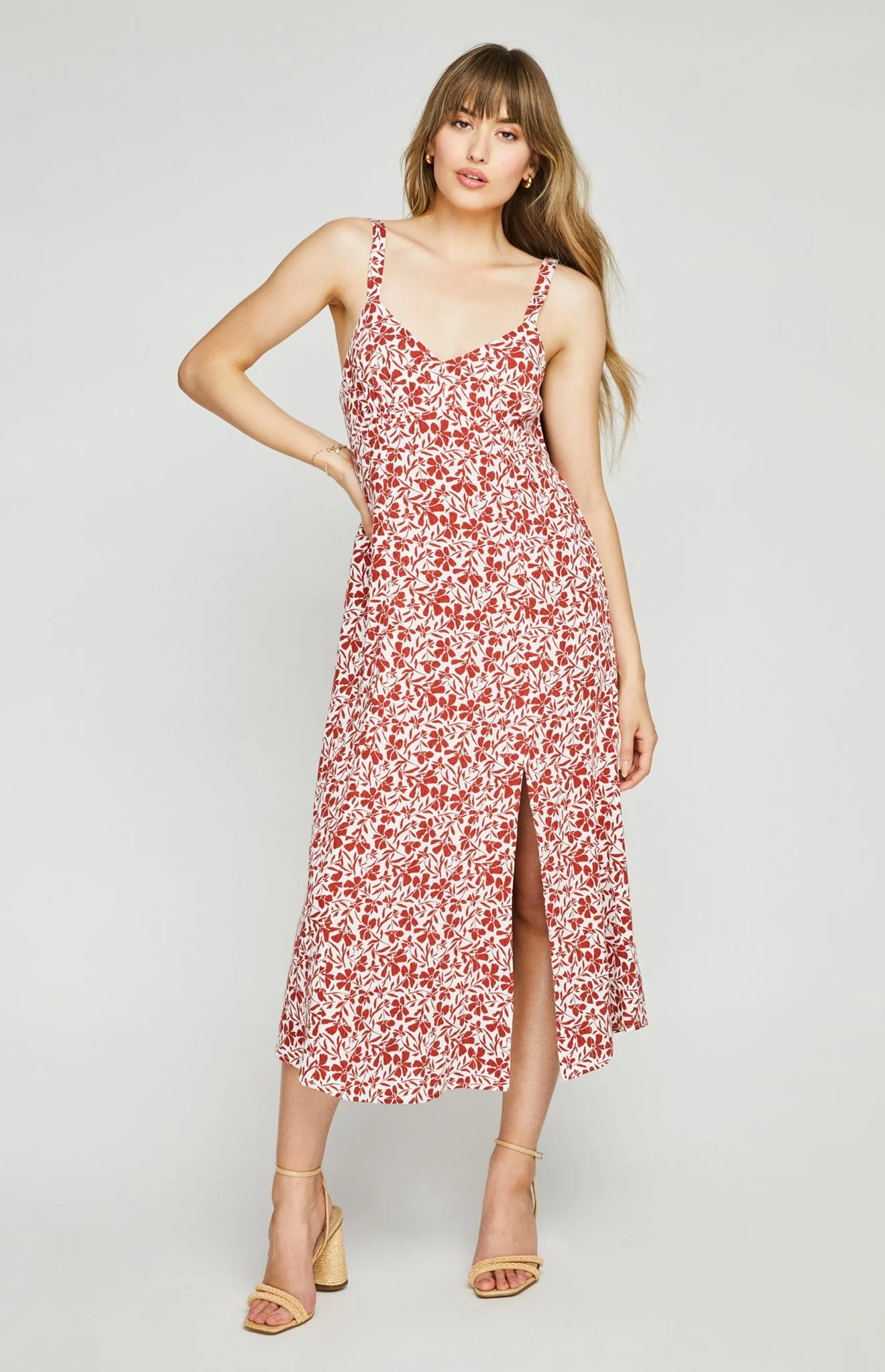 Esme Floral Midi Dress sold by Gentle Fawn
