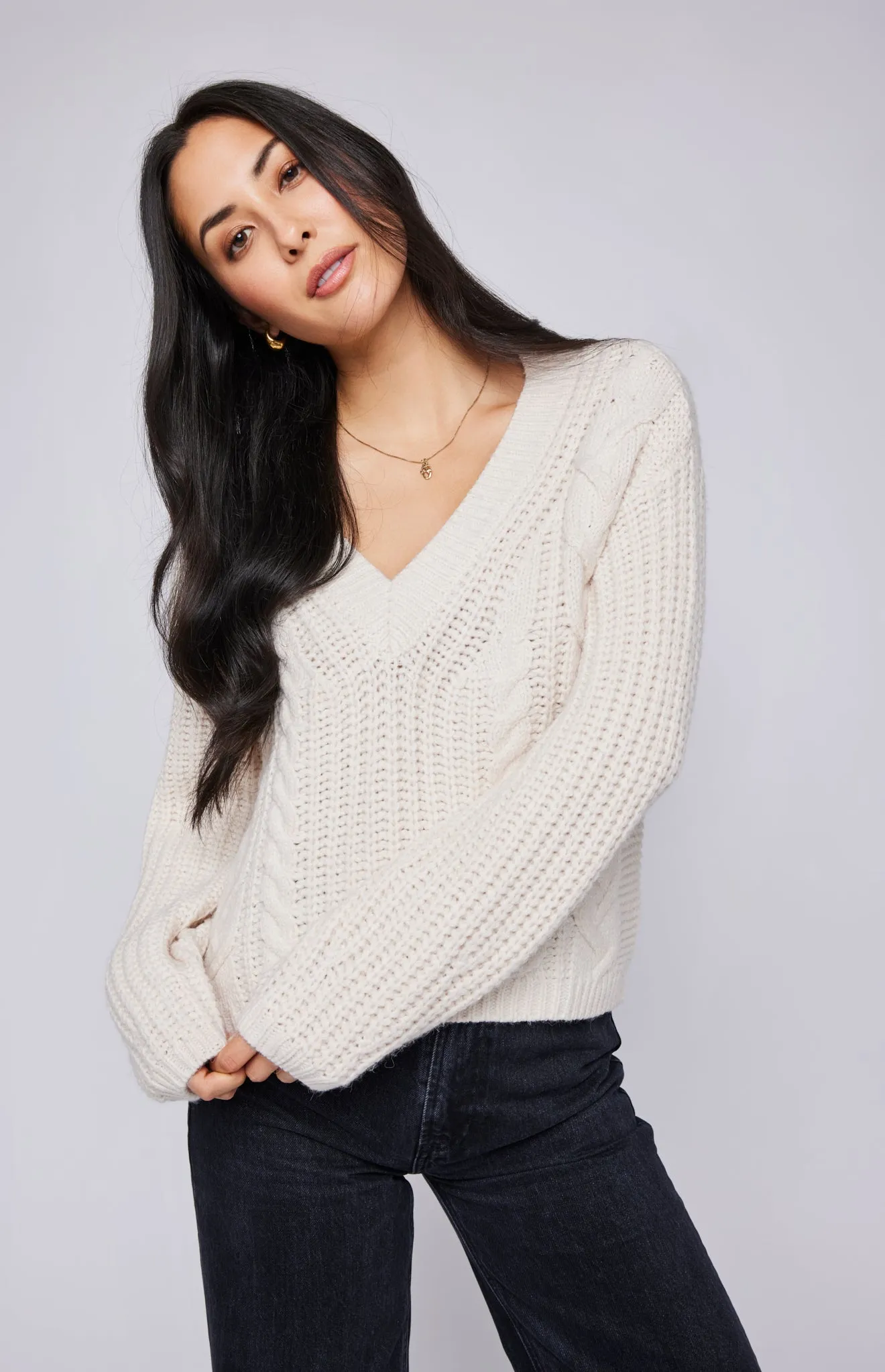 Octavia V-Neck Sweater sold by Gentle Fawn product image thumbnail 5