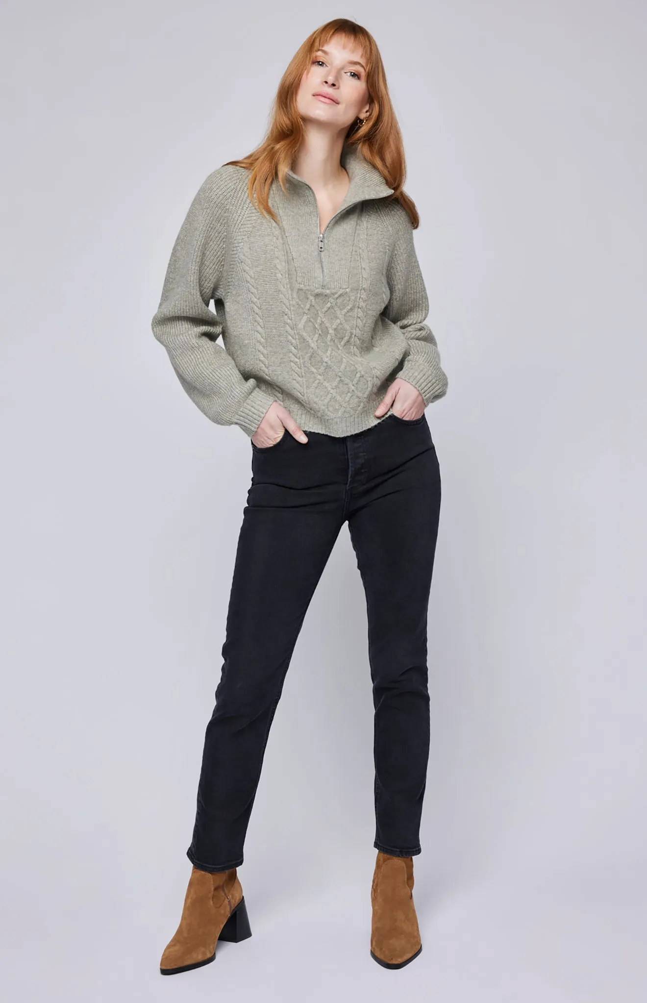 Georgie Half-Zip Pullover Sweater sold by Gentle Fawn product image thumbnail 4