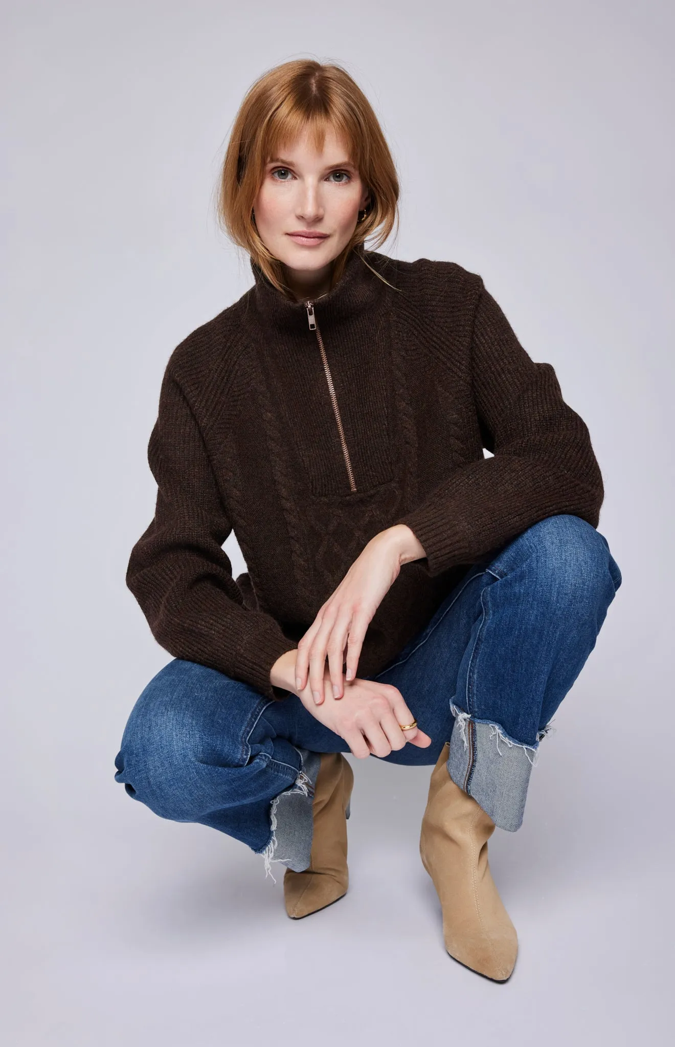 Georgie Half-Zip Pullover Sweater sold by Gentle Fawn product image thumbnail 2