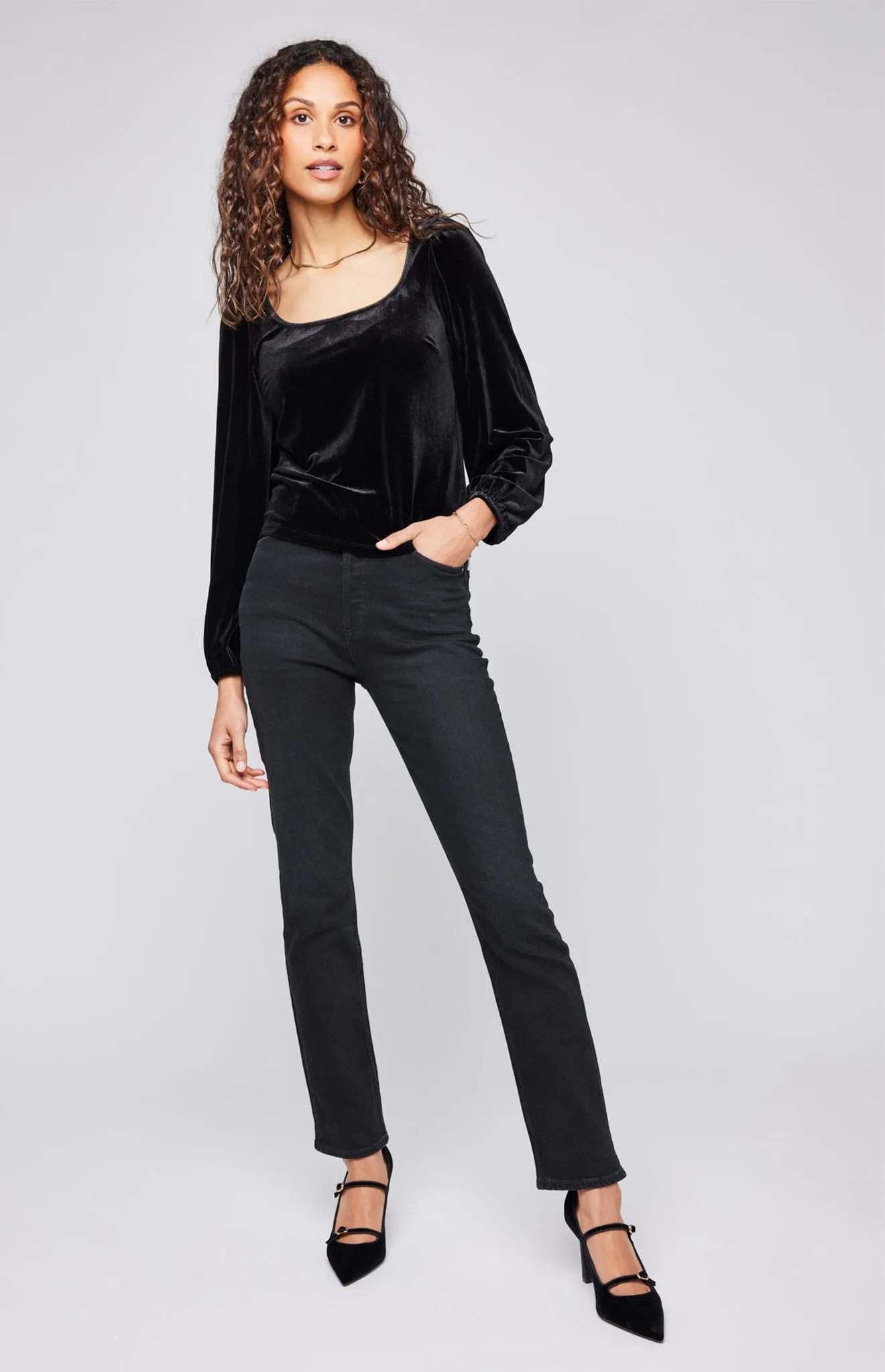 Ariana Velvet Top sold by Gentle Fawn