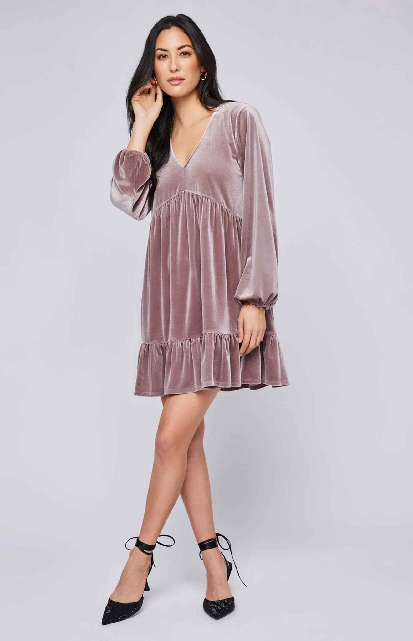 Phillipa Velvet Mini Dress sold by Gentle Fawn
