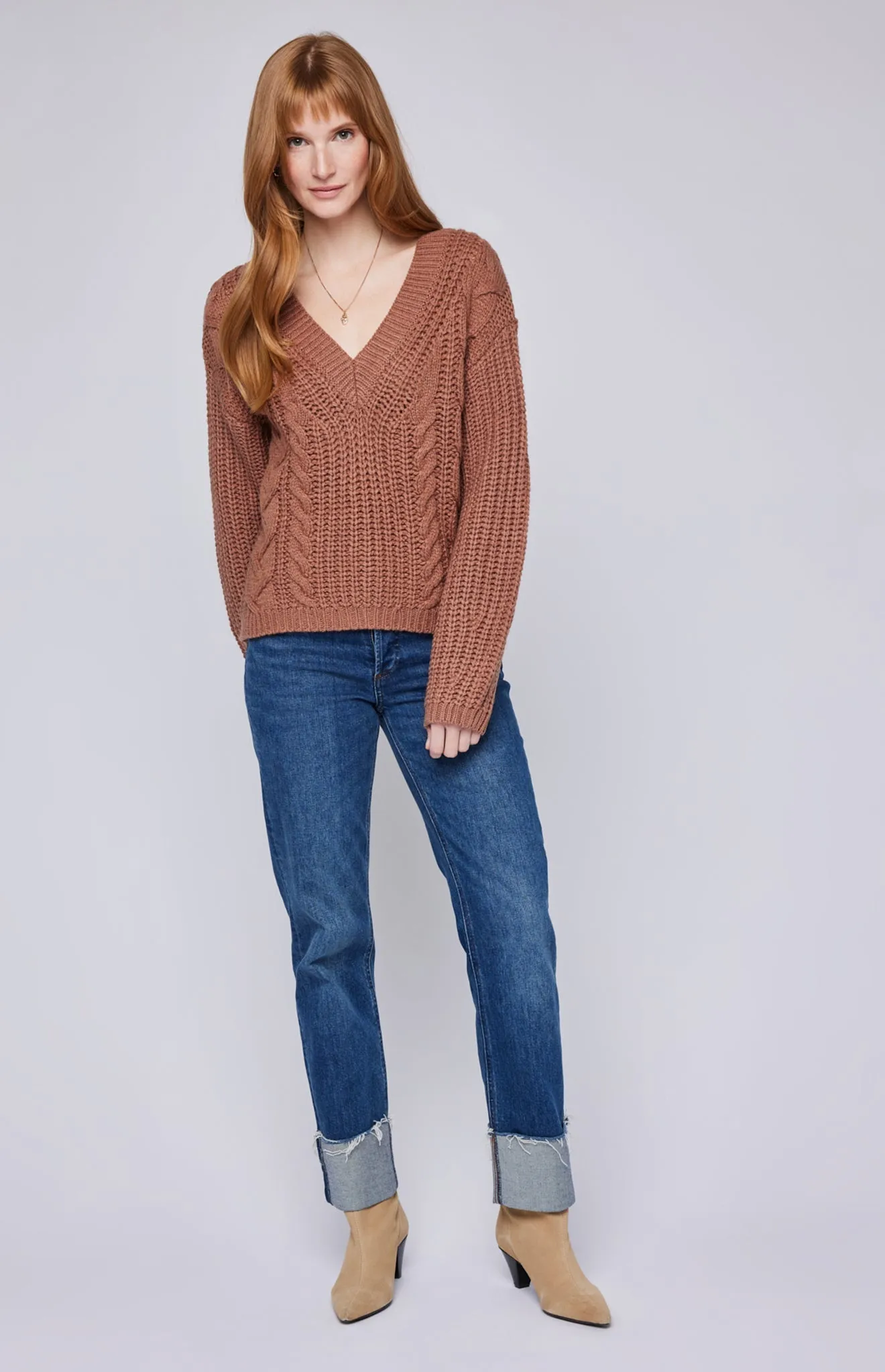 Octavia V-Neck Sweater sold by Gentle Fawn product image thumbnail 3