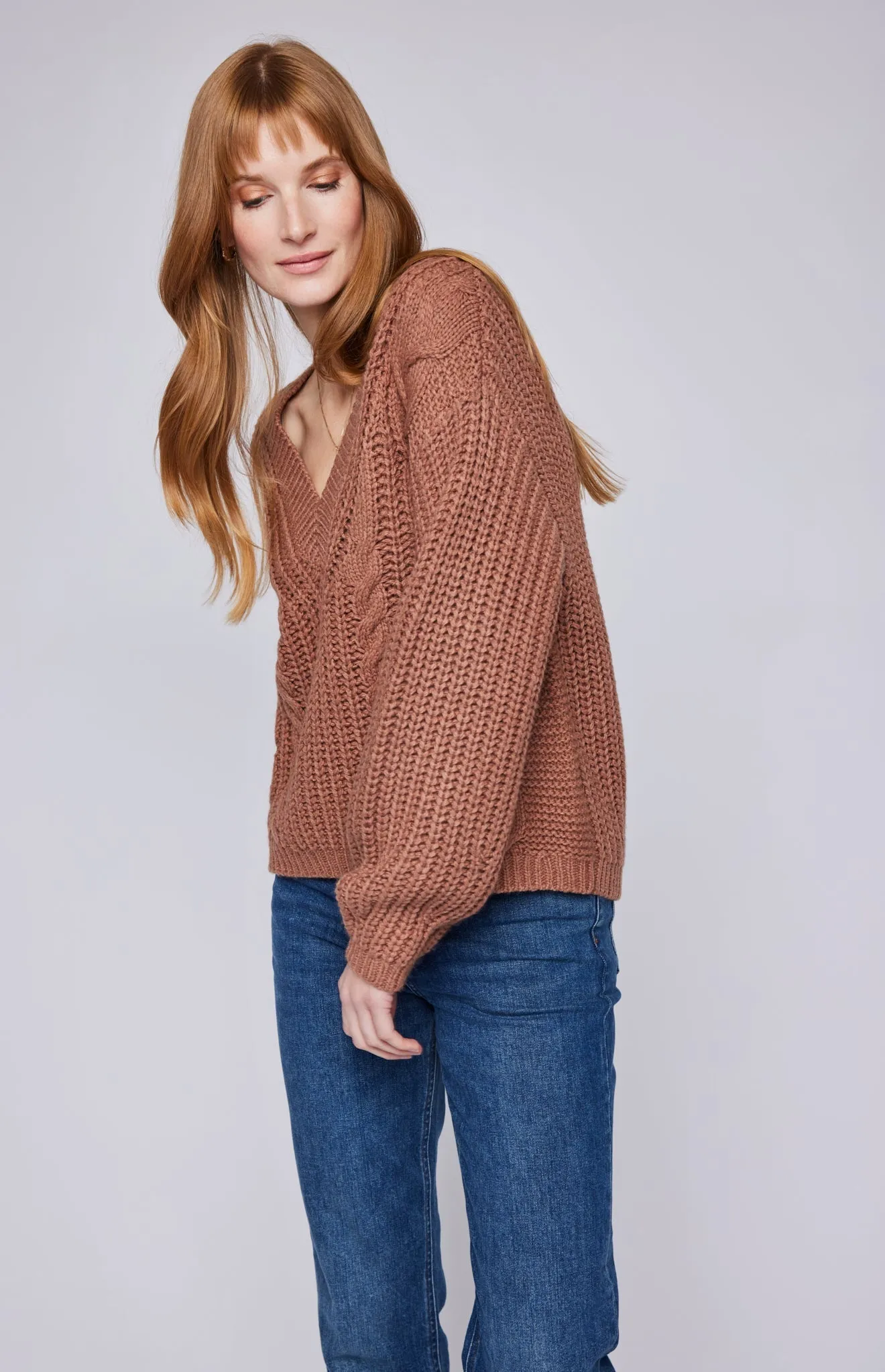Octavia V-Neck Sweater sold by Gentle Fawn product image thumbnail 4