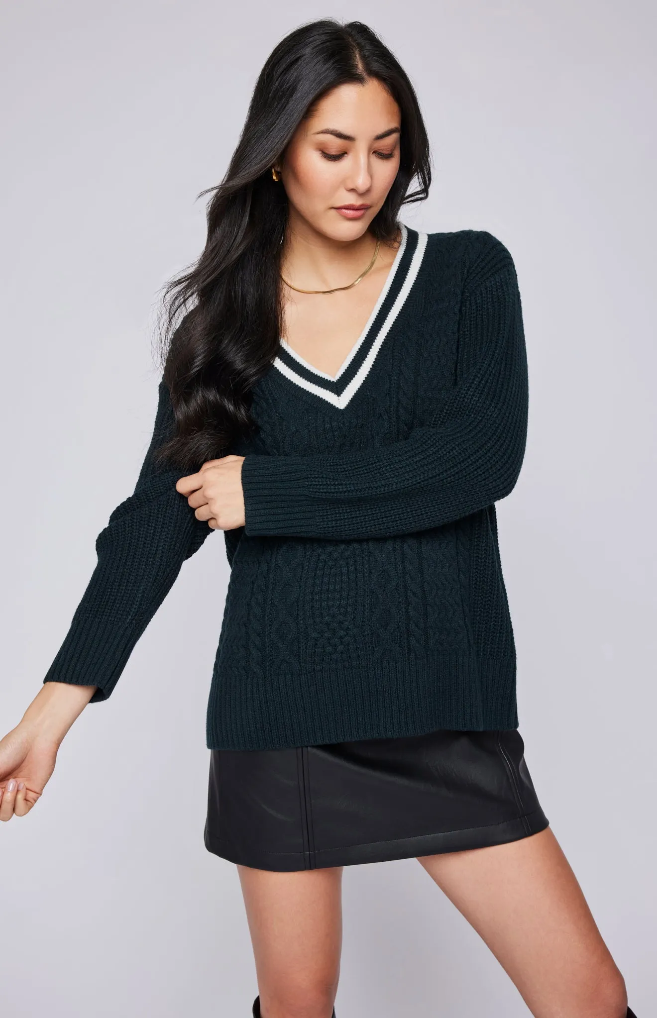 Kyla V-Neck Sweater sold by Gentle Fawn product image thumbnail 3